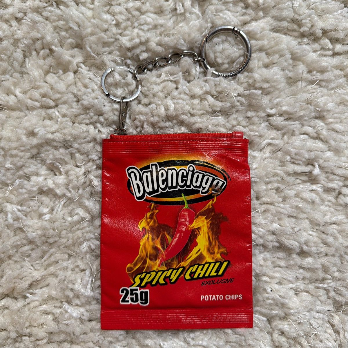 Balenciaga Spicy Chili Chips Bag Keychain