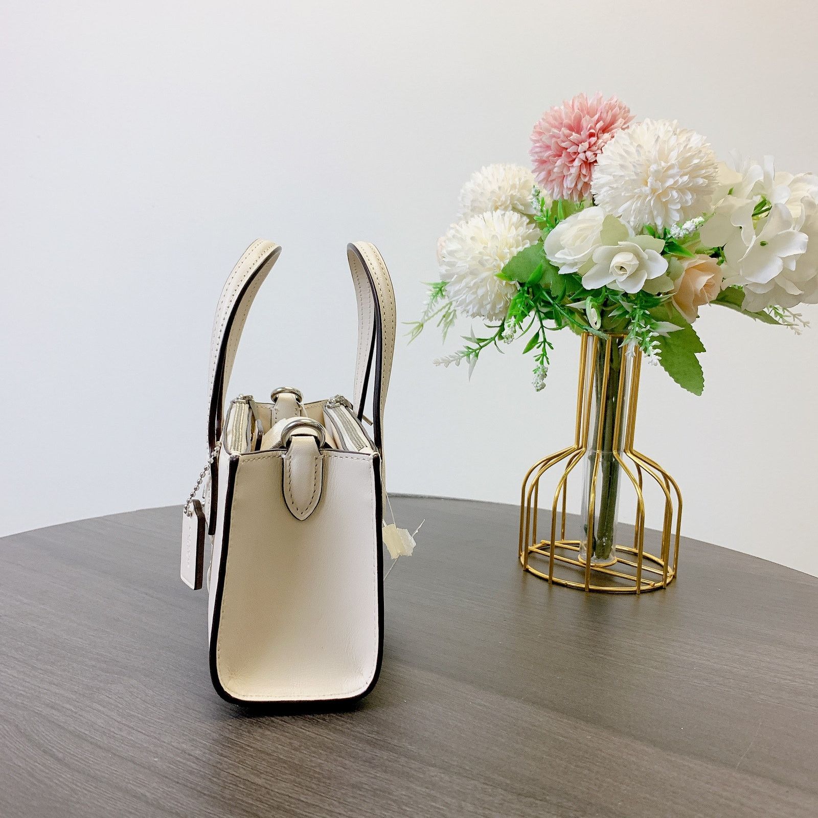 Coach Coach CT804 Nina Mini Tote Bag IN Chalk Size ONE SIZE - 4 Thumbnail