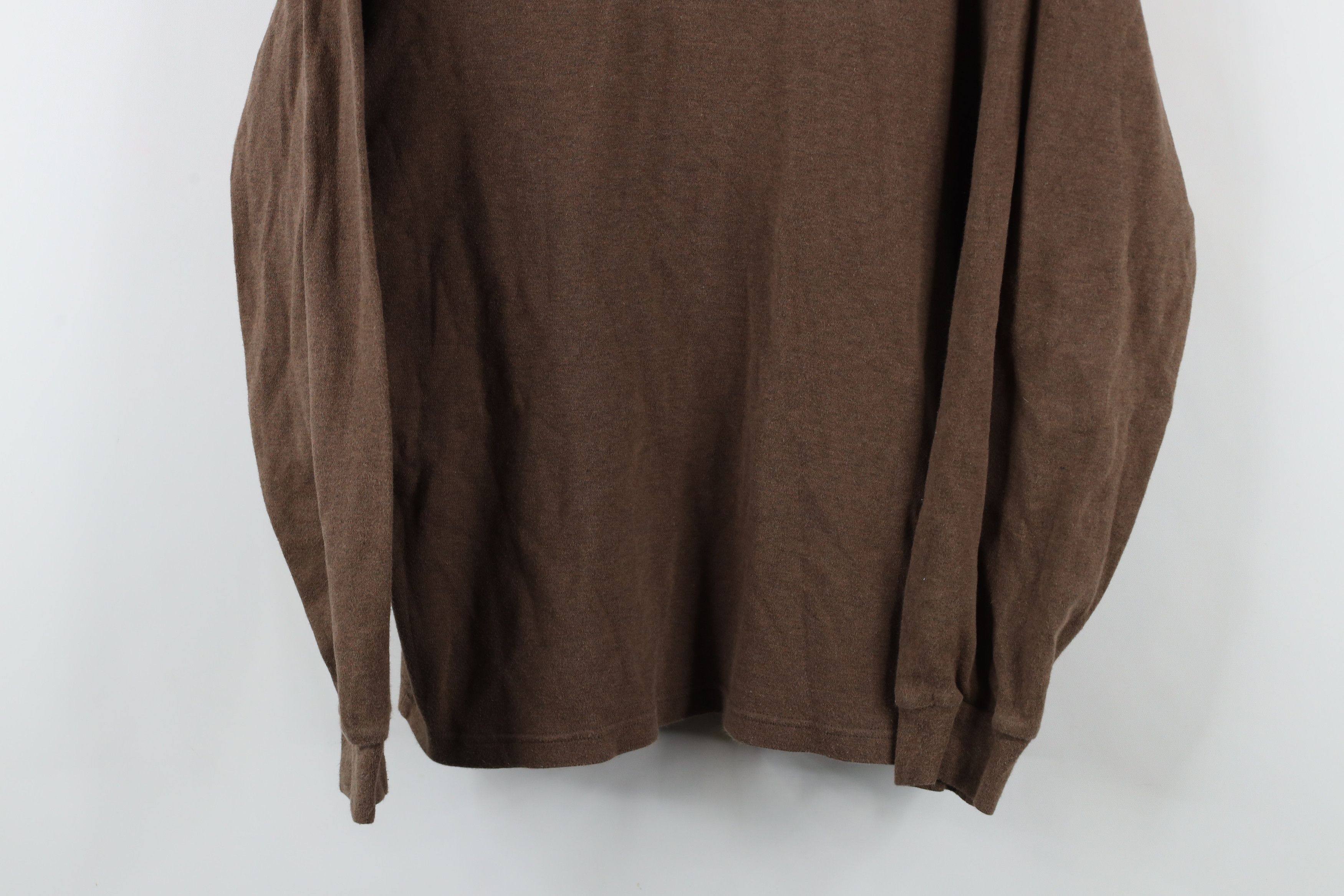 Vintage Vintage 90s Streetwear Blank Mock Neck Long Sleeve T-Shirt Size US M / EU 48-50 / 2 - 3 Thumbnail
