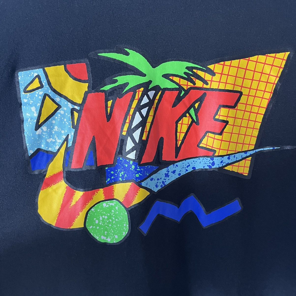 Nike Nike Big Central Logo Black Summer Futura Tee Streetwear Y2K Size US M / EU 48-50 / 2 - 2 Thumbnail