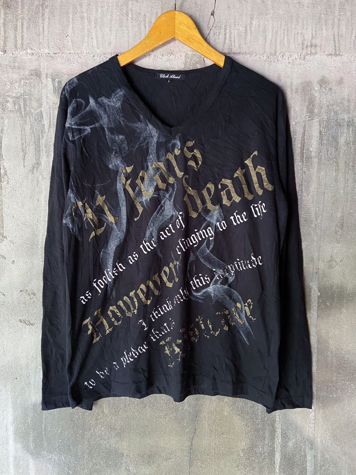 Hysteric Glamour IT FEARS DEATH POEM LONG SLEEVE Size US L / EU 52-54 / 3 - 1 Thumbnail