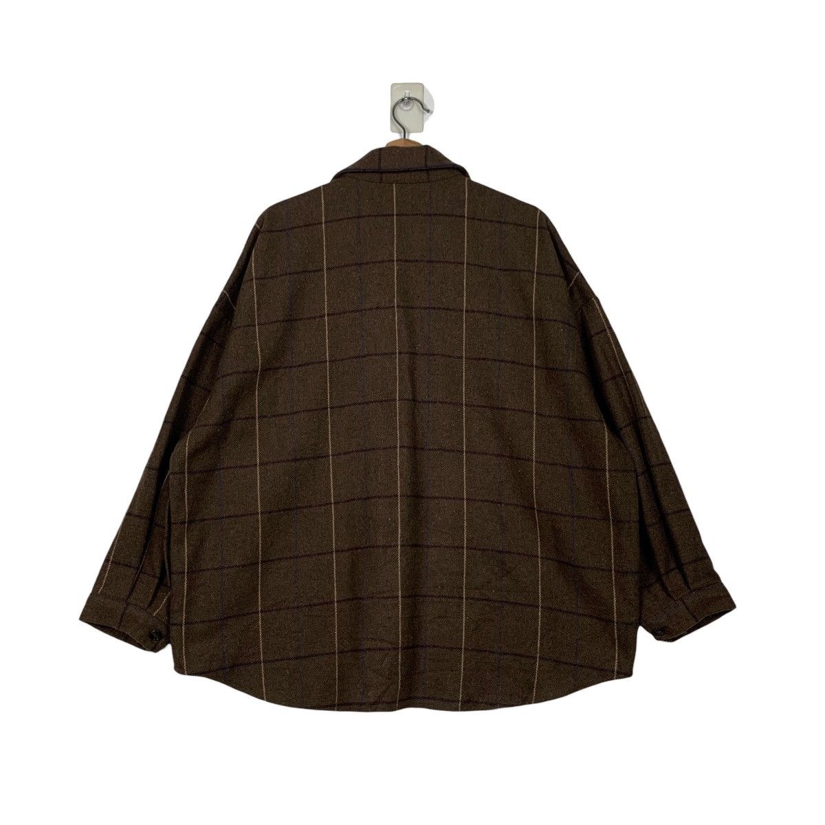 Flannel WEGO Checked Flannel Oversized Button Shirt #2300-C102 Size US L / EU 52-54 / 3 - 7 Thumbnail