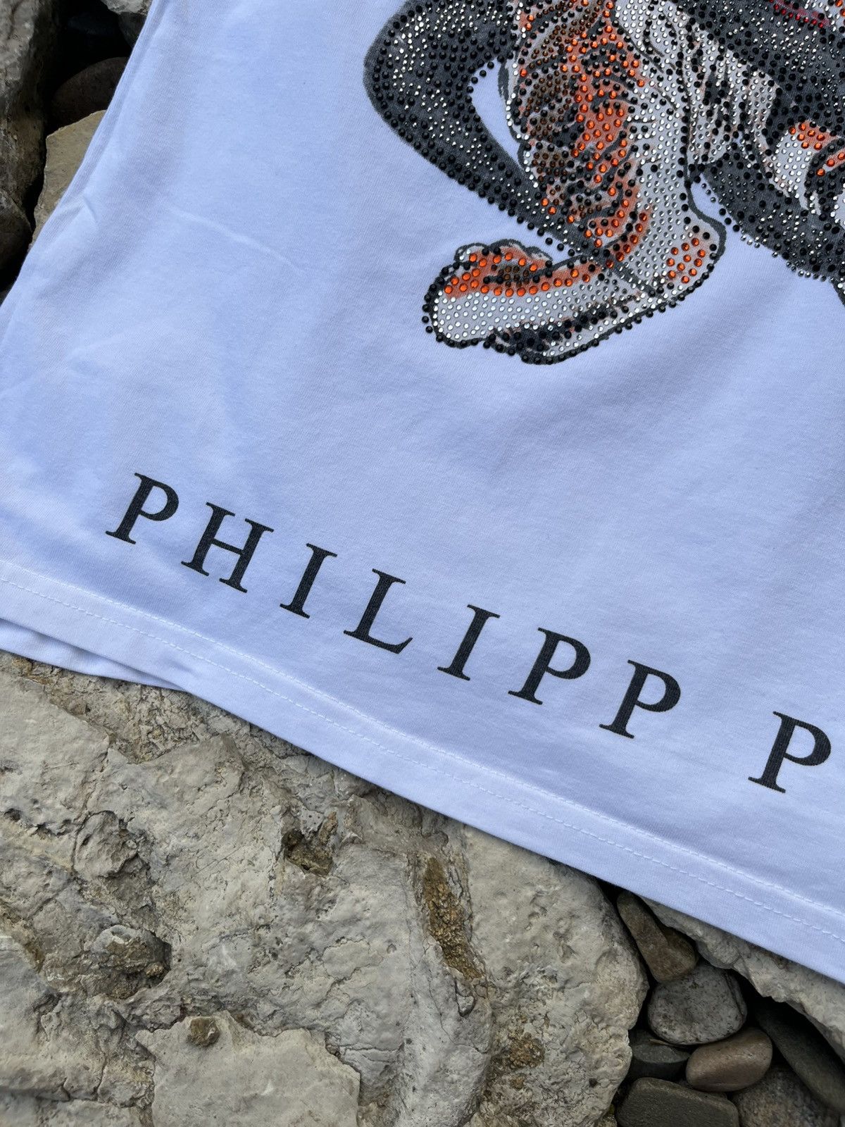 Designer × Philipp Plein Philipp Plein tiger snake cobra rhinestone t-shirt tee logo Size US L / EU 52-54 / 3 - 12 Thumbnail