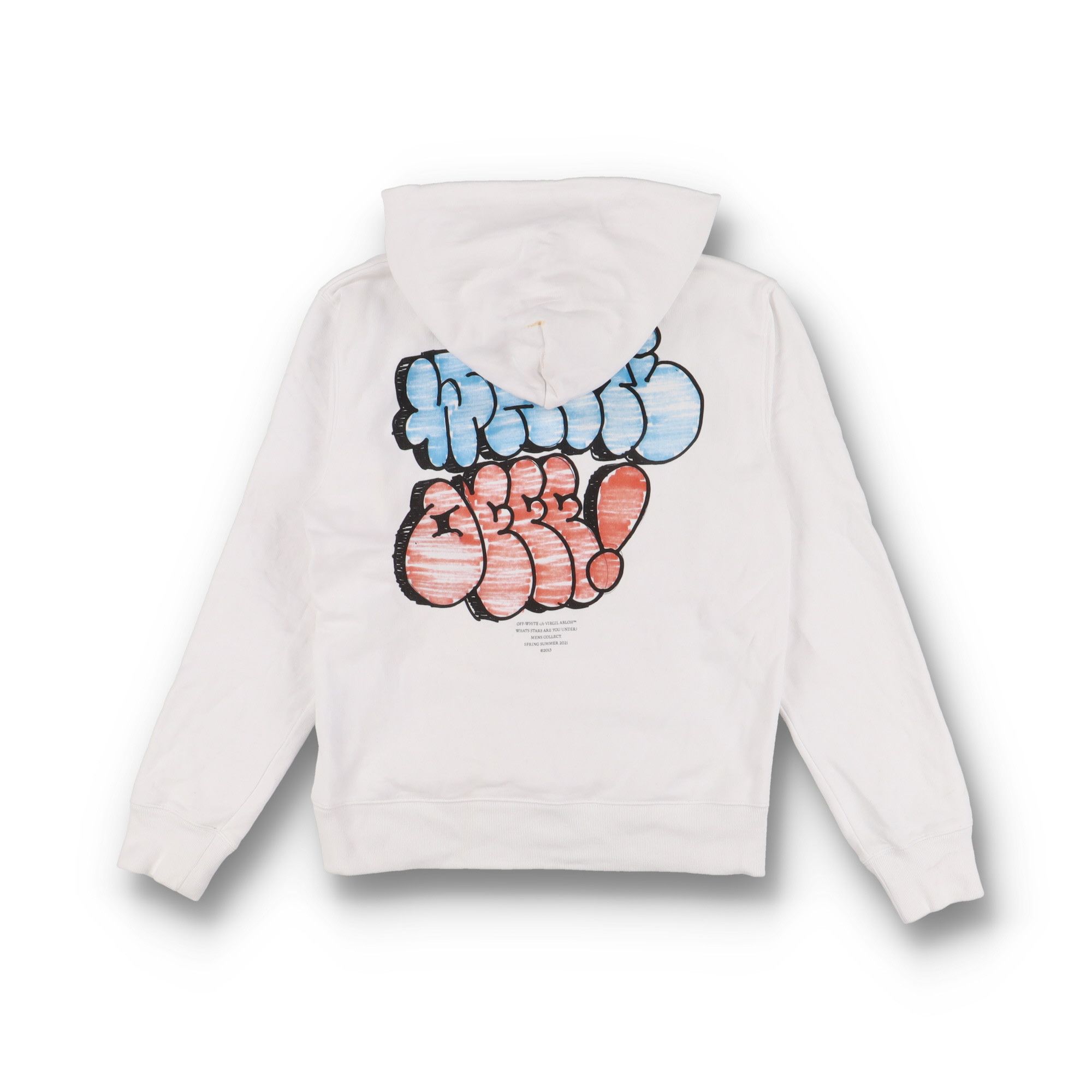 Off-White White Graff Logo Hoodie Size US M / EU 48-50 / 2 - 1 Thumbnail