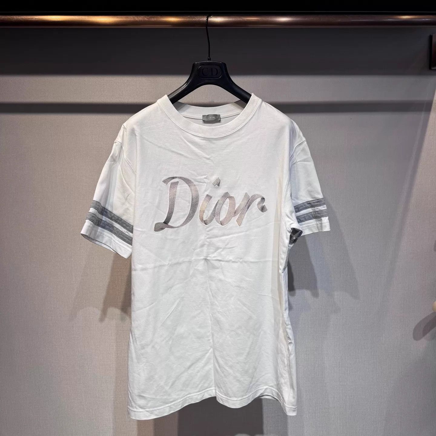 Dior Dior Chest Logo White Tee S Mint Size US S / EU 44-46 / 1 - 1 Thumbnail