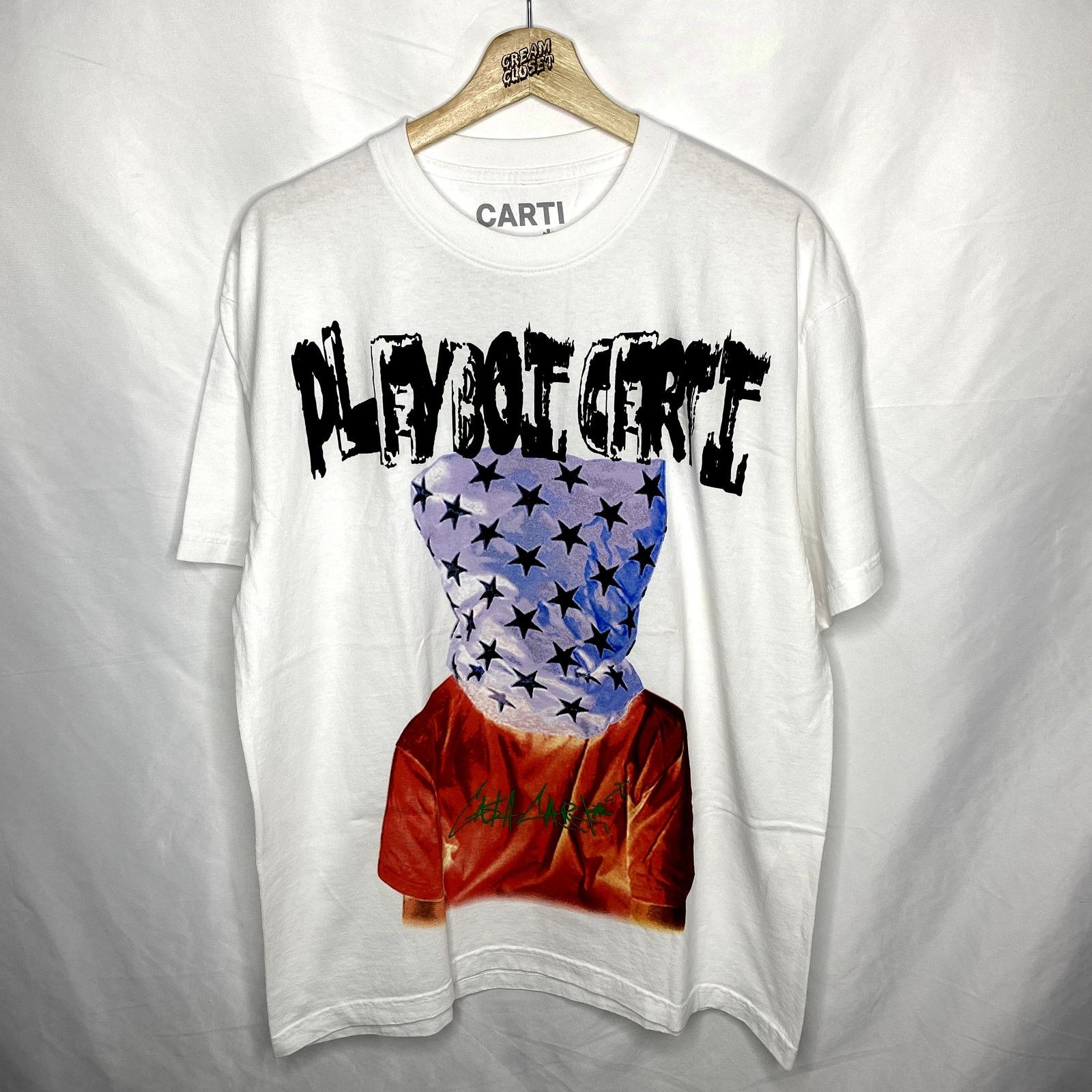 Playboi Carti AWGE Skull Butterfly Hip Hop Rap Tour Merch Tee cheapest in Black XL