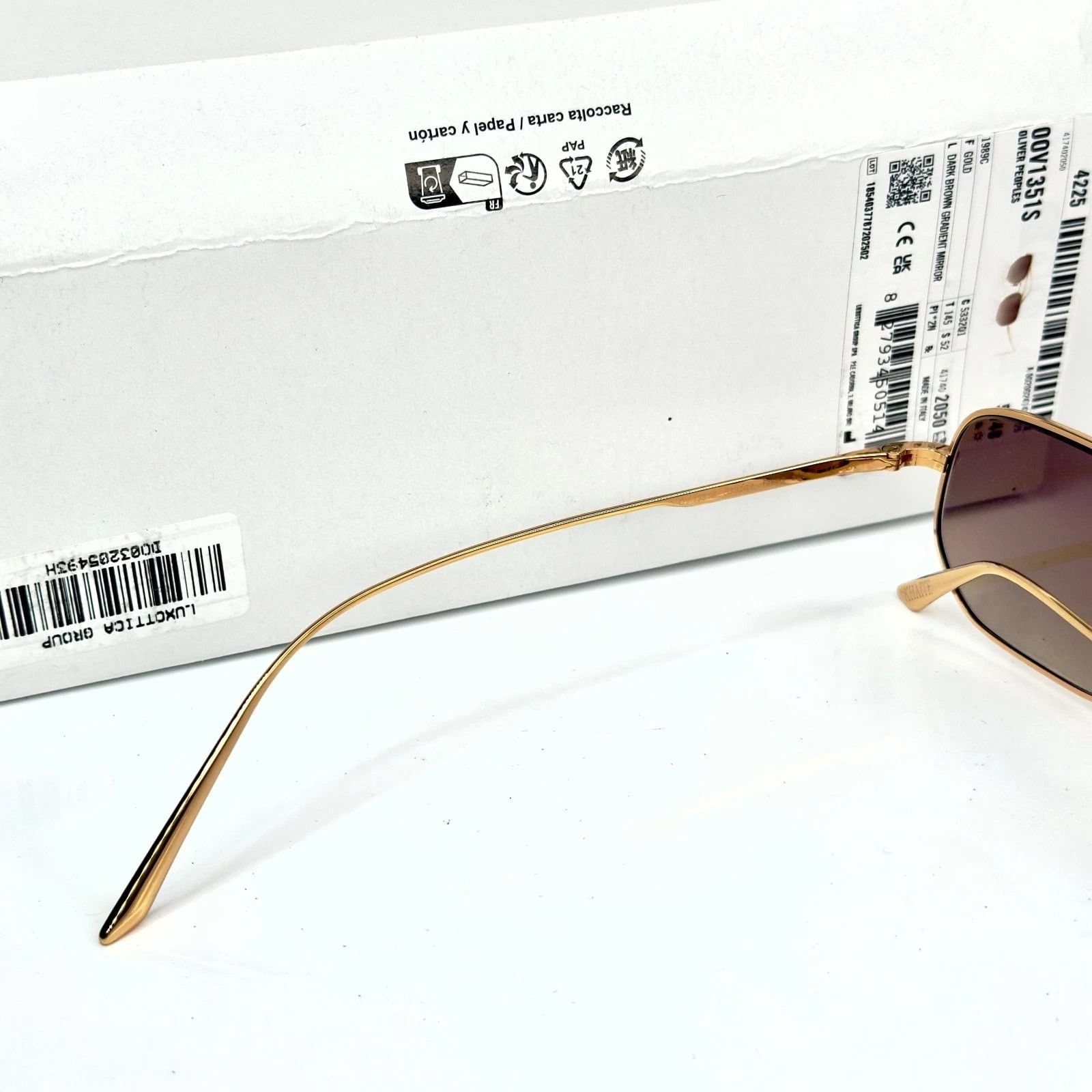 Oliver Peoples OLIVER PEOPLES OV1351S KHAITE 1989C 1351 Gold Vintage Size ONE SIZE - 2 Thumbnail