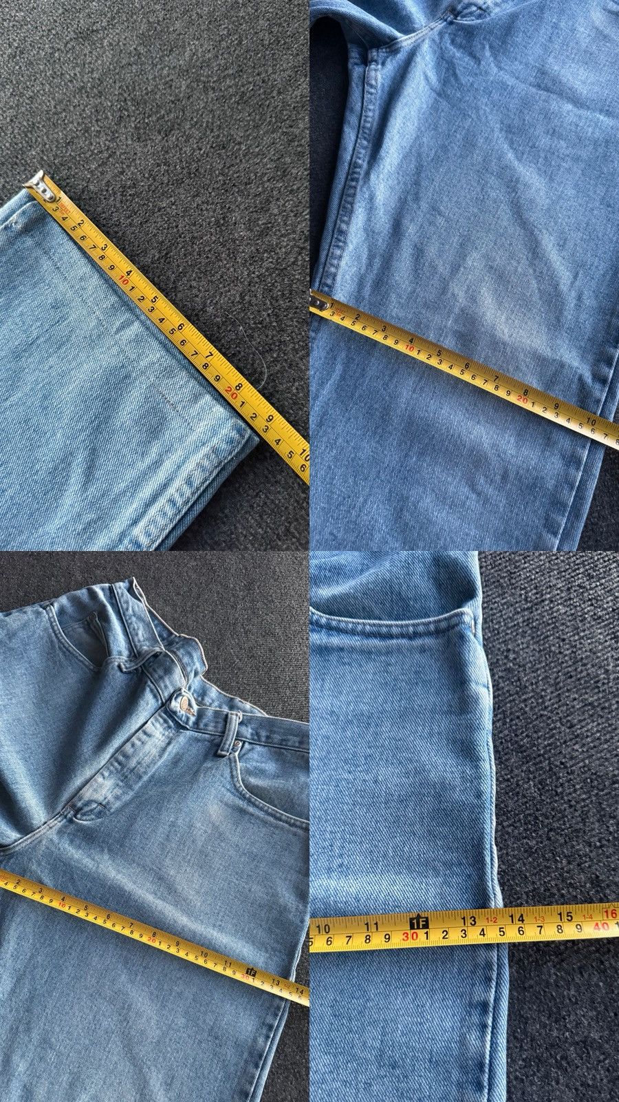 Wrangler 90s Wrangler Western USA Cowboy Light Wash Baggy Jeans Retro Size US 35 - 21 Thumbnail