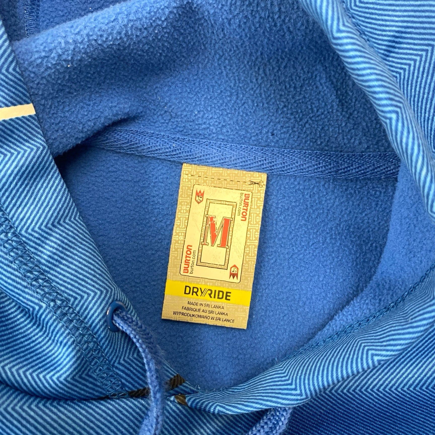 Burton VINTAGE Burton Snowboards Hoodie Mens Large Blue Polyester Pullover Crew Neck Snow Sports 90s/1990s Mens Size US L / EU 52-54 / 3 - 3 Thumbnail