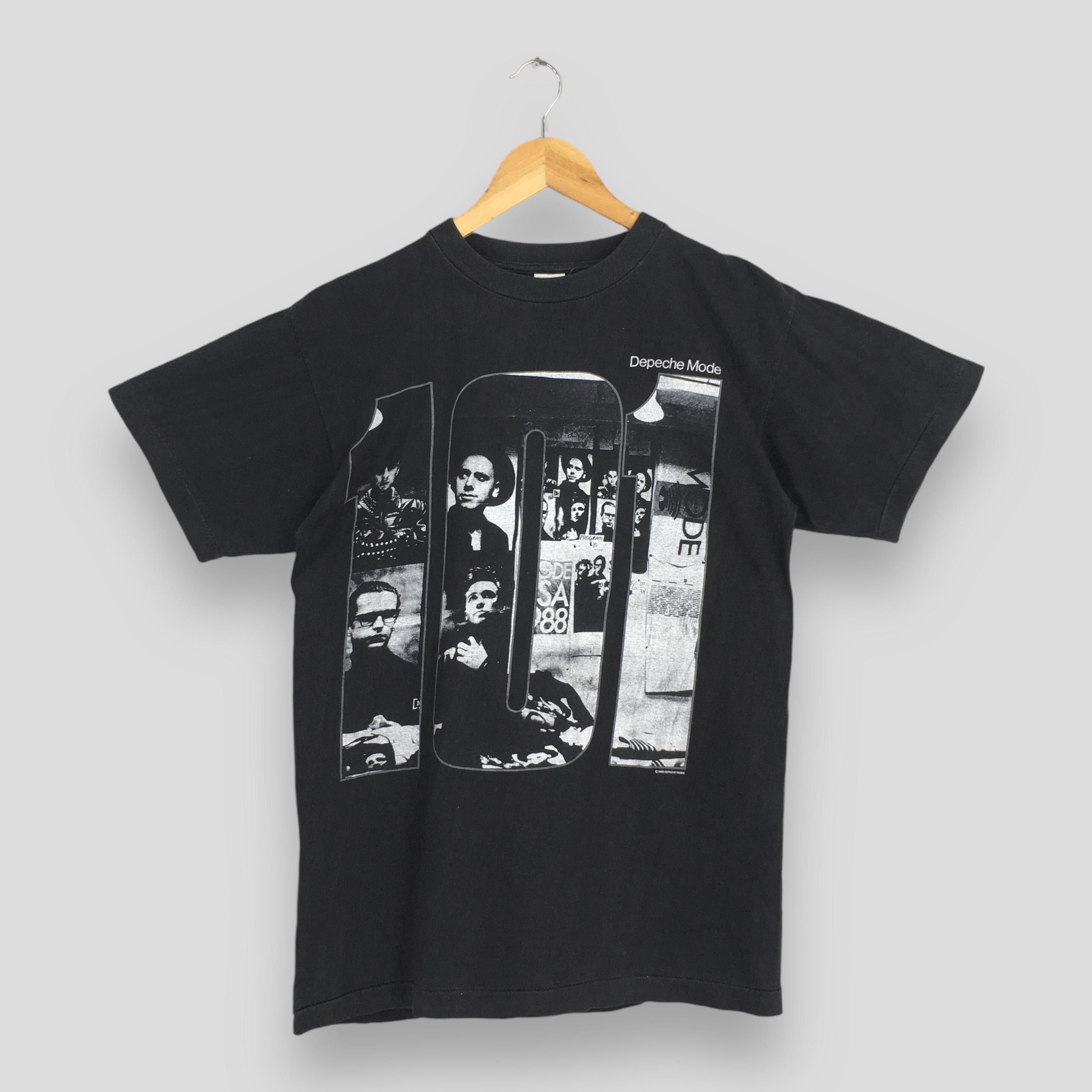 Band Tees × Vintage Vintage 80's Depeche Mode 101 Black Tshirt Medium Size US M / EU 48-50 / 2 - 1 Thumbnail