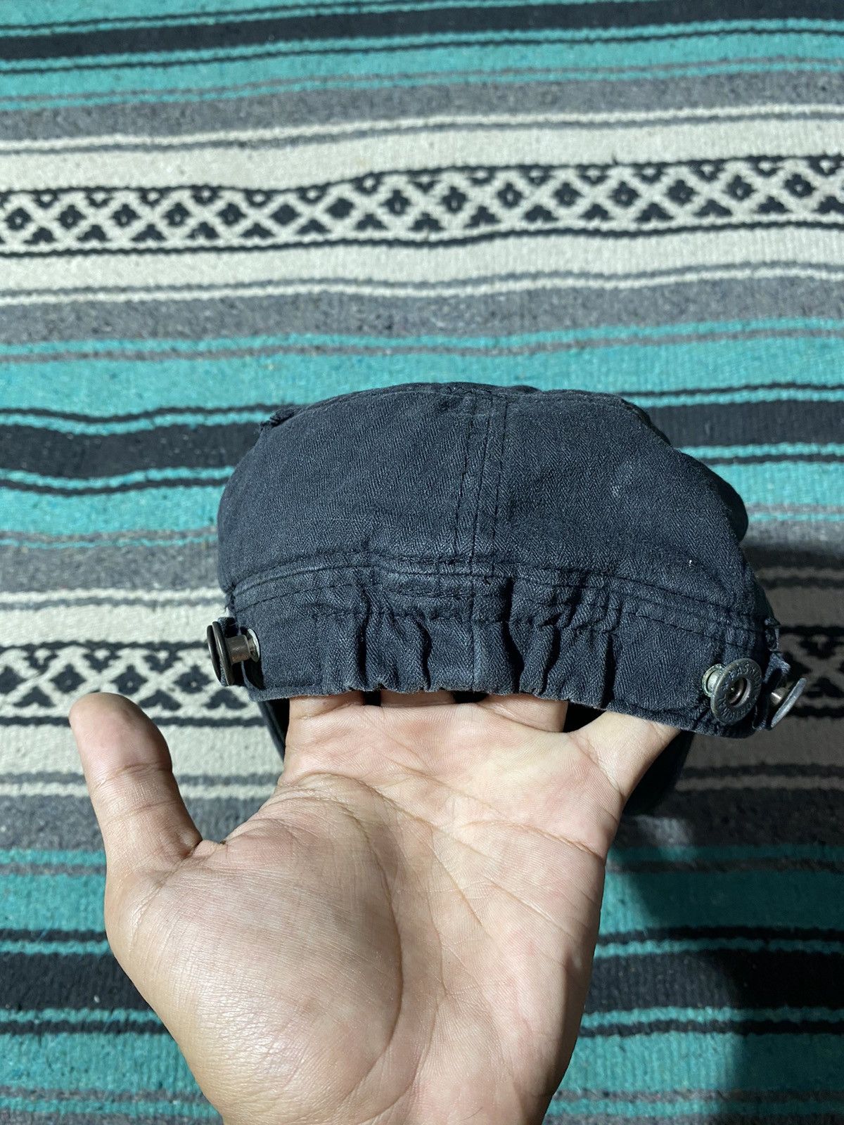If Six Was Nine Y2K Unknown Studded Emerald Cadet Cap Size ONE SIZE - 3 Thumbnail