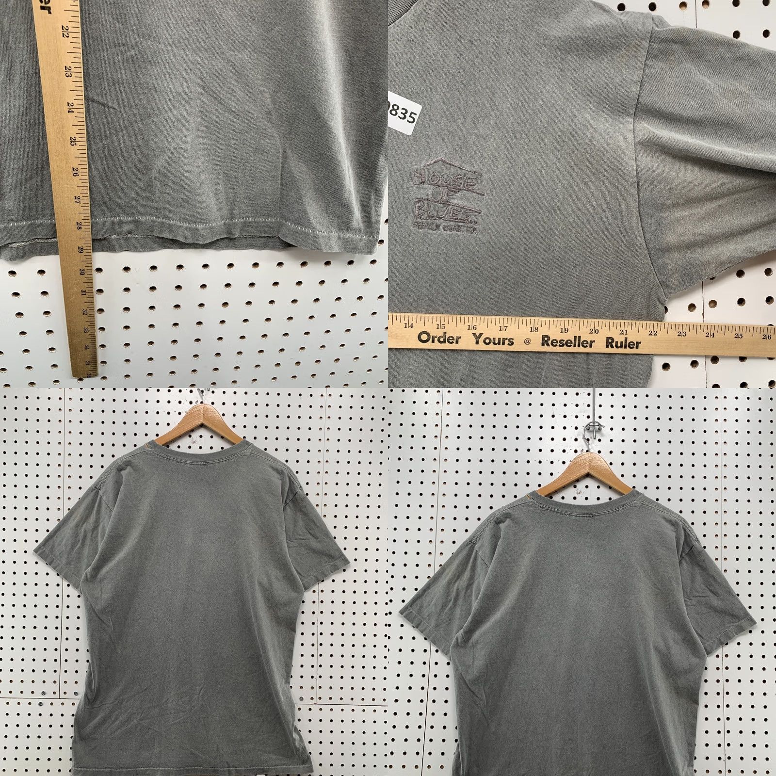 Vintage Vintage 90s House Of Blues Shirt Medium Gray SIngle Stitch French Quarter 22X29 Size US M / EU 48-50 / 2 - 9 Thumbnail
