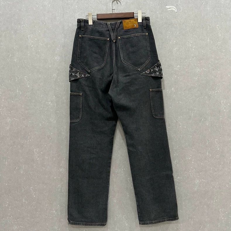 Louis Vuitton LOUIS VUITTON Tri-Flower Logo Jeans Size US 28 / EU 44 - 2 Thumbnail