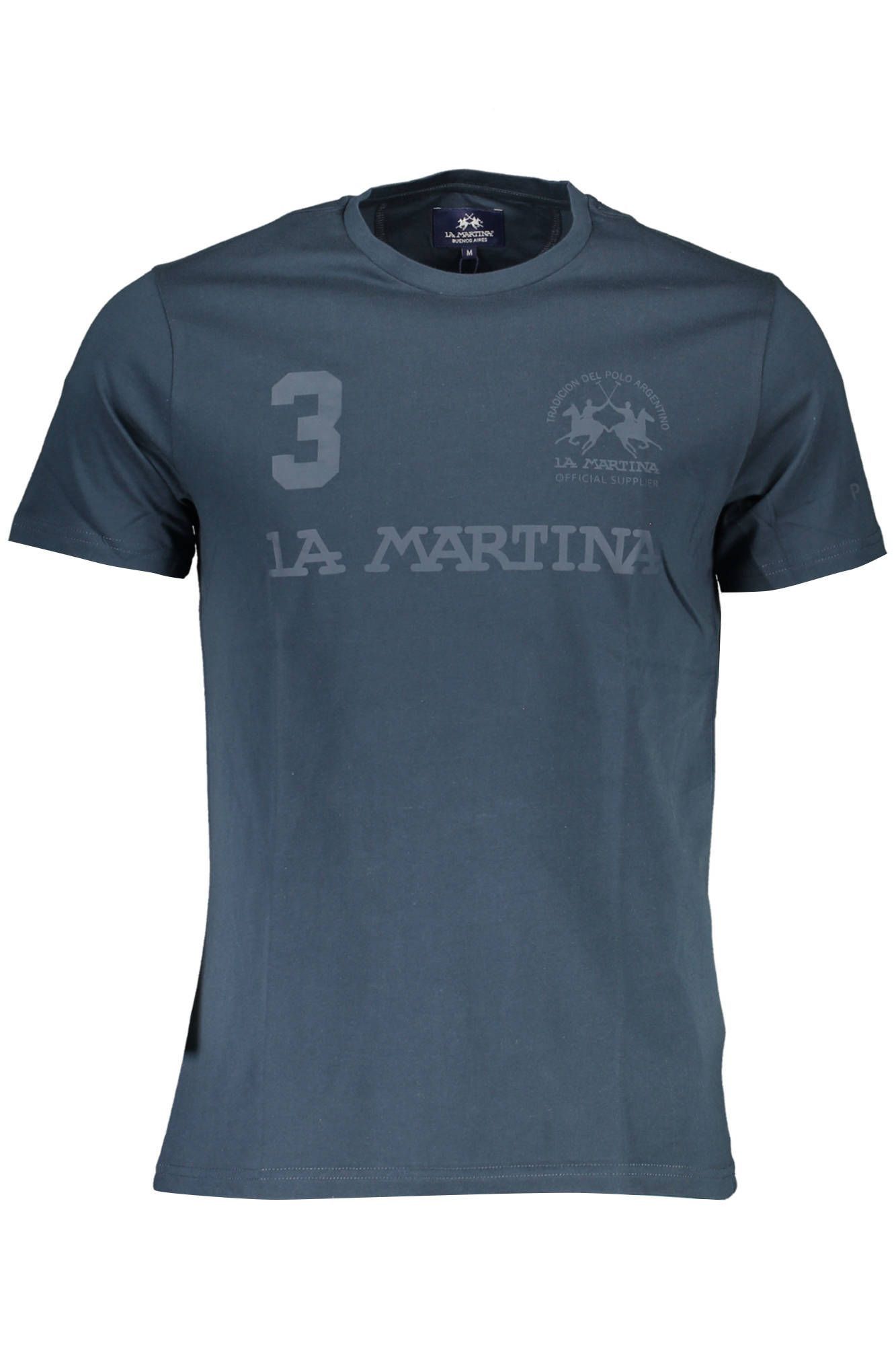 La Martina Blu Cotton Men Shirt main image 0