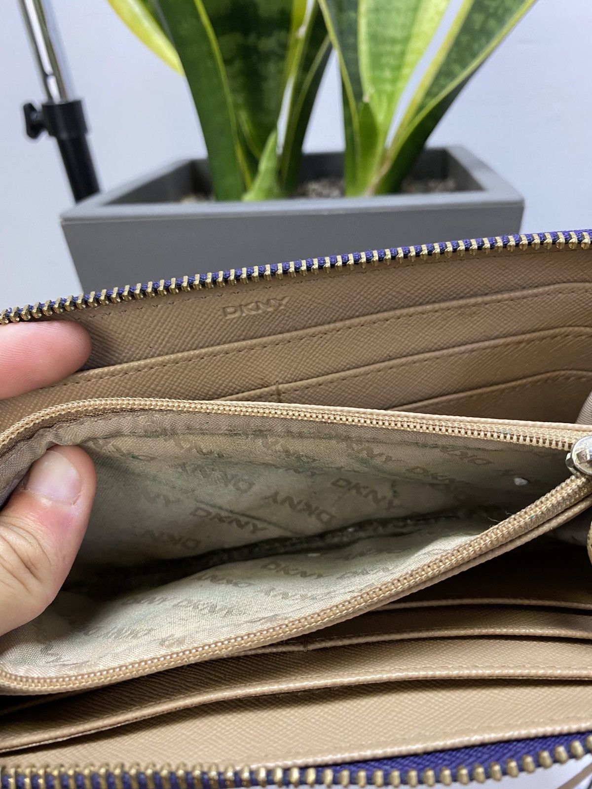 DKNY DKNY Women Purple Wallet Size ONE SIZE - 15 Thumbnail