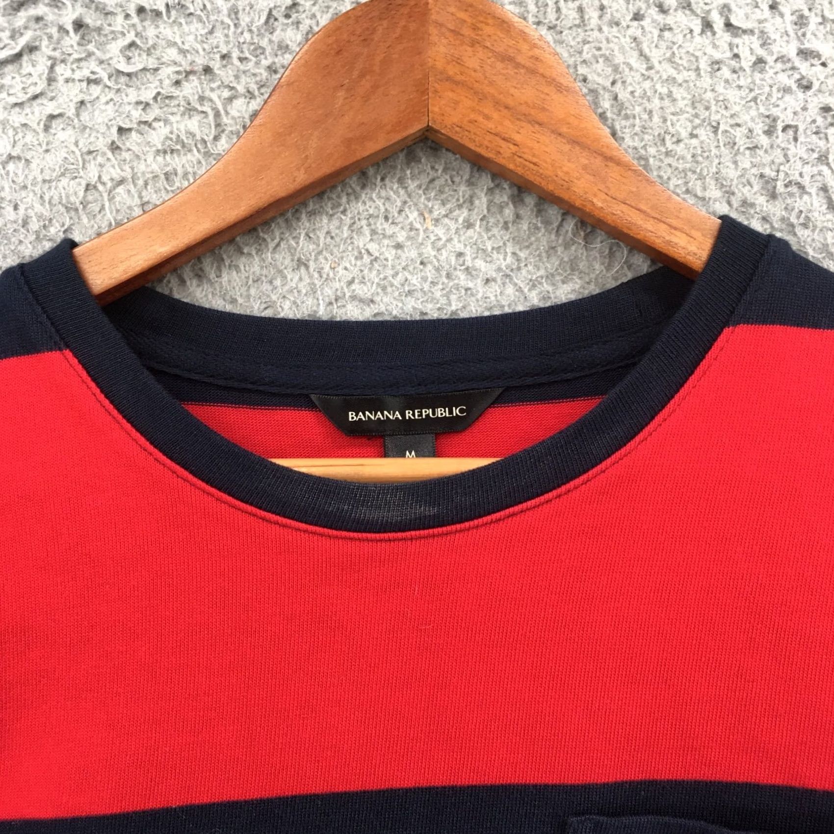 Banana Republic Banana Republic Long Sleeve Tee Top Womens M Blue Striped Cotton Pullover Shirt Size M / US 6-8 / IT 42-44 - 3 Thumbnail