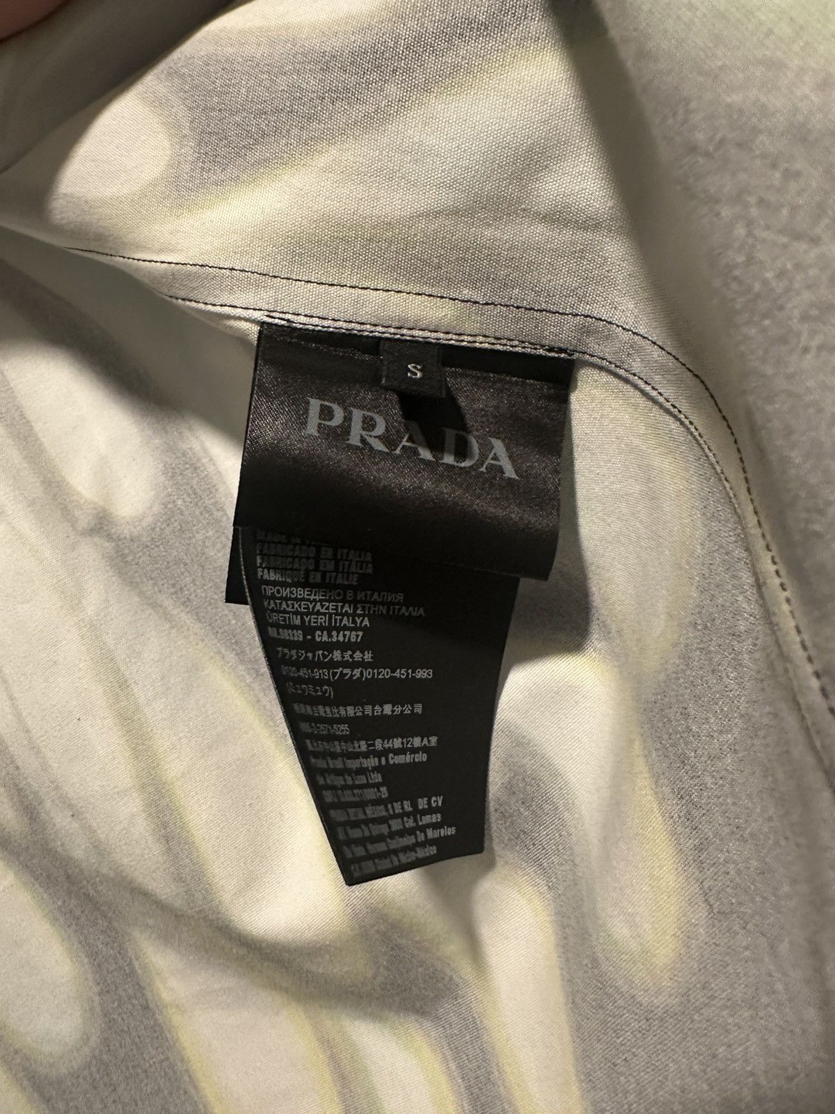 Prada Prada Double Match cotton shirt Size US S / EU 44-46 / 1 - 5 Thumbnail