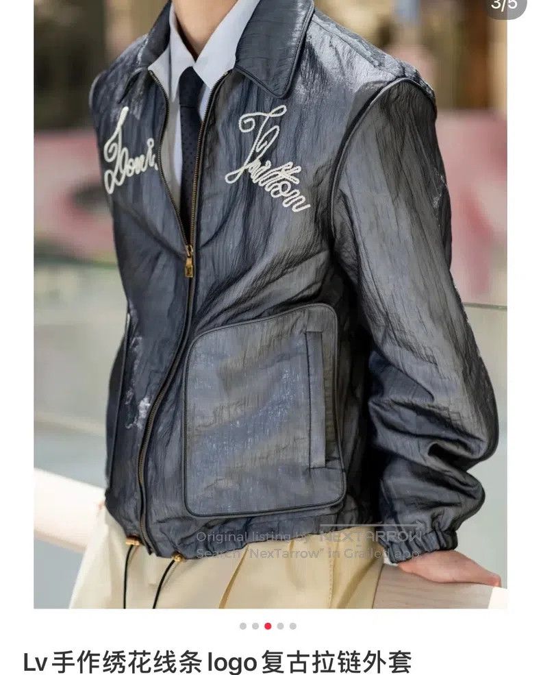Louis Vuitton Louis Vuitton 24 New Embroidered Letter logo Grey Jacket Size US M / EU 48-50 / 2 - 6 Thumbnail