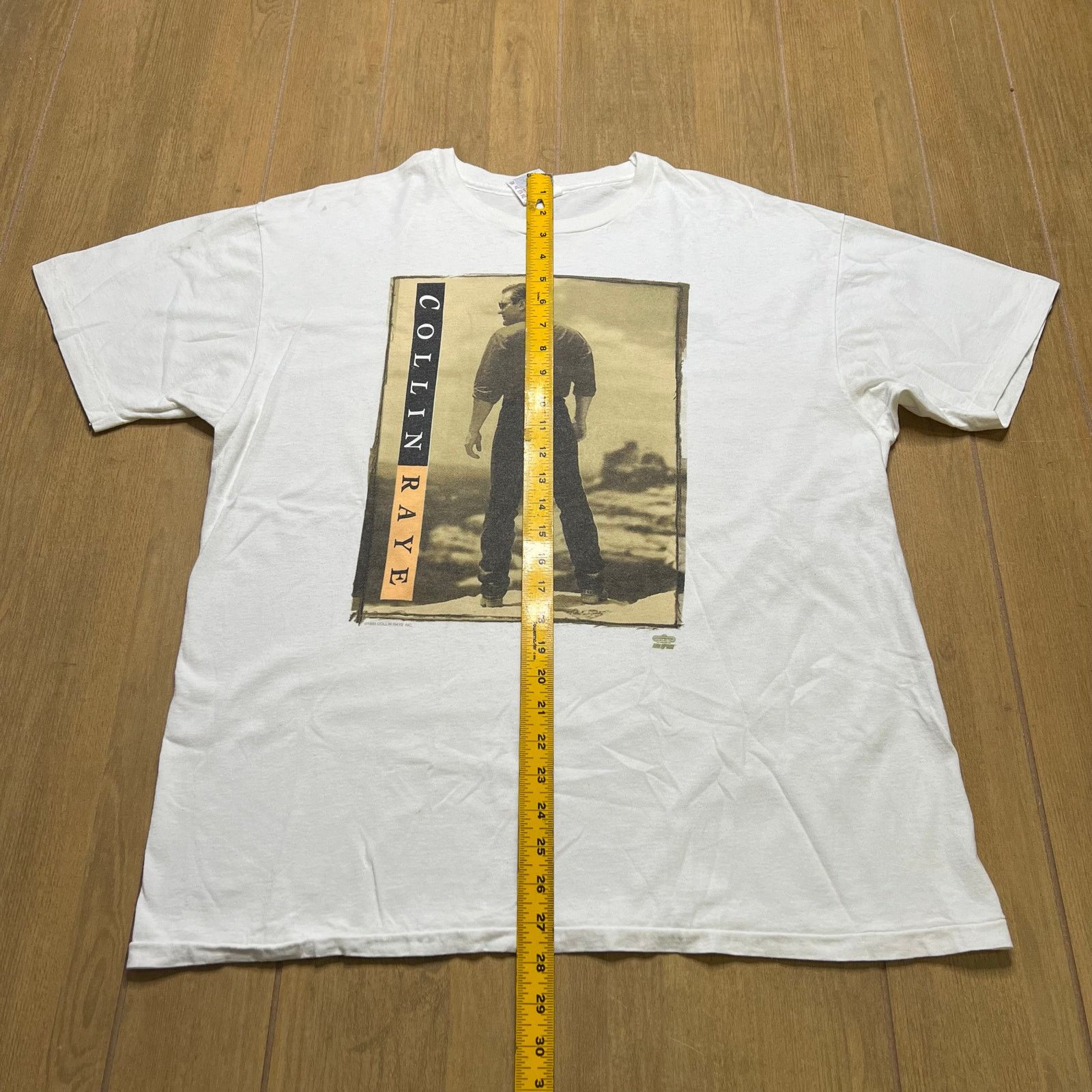 Hanes Vintage 90s Collin Raye merchandise T-shirt Men Sz XL Size US XL / EU 56 / 4 - 5 Thumbnail