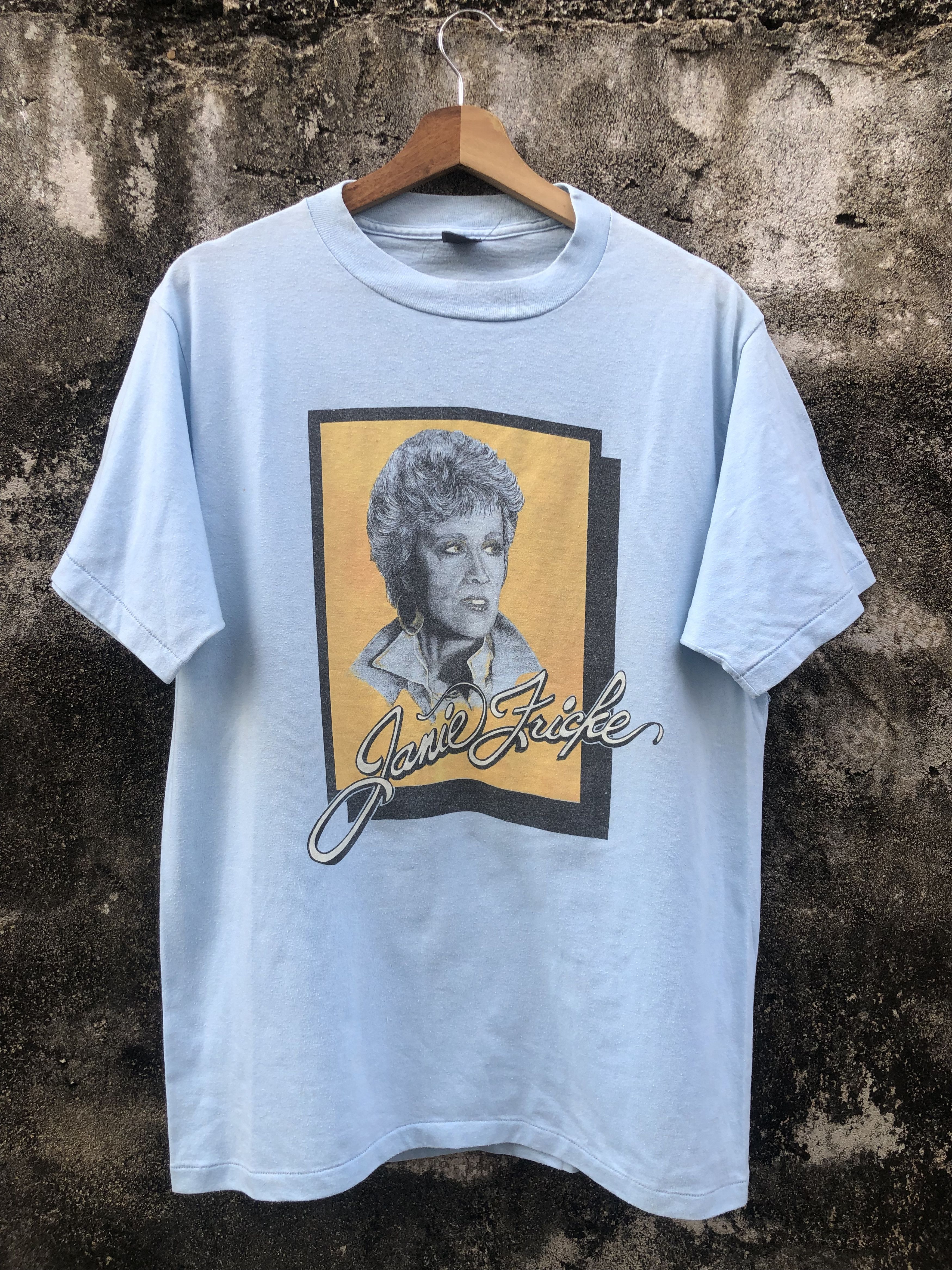 Band Tees Vintage 80s Janie Frackie American Singer Tee Size US L / EU 52-54 / 3 - 1 Thumbnail