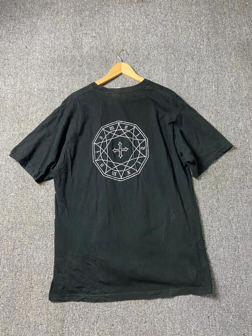 Japanese Brand “Moi dix Mois” Band Tshirt with Cross Graphic (200) Size US M / EU 48-50 / 2 - 2 Thumbnail