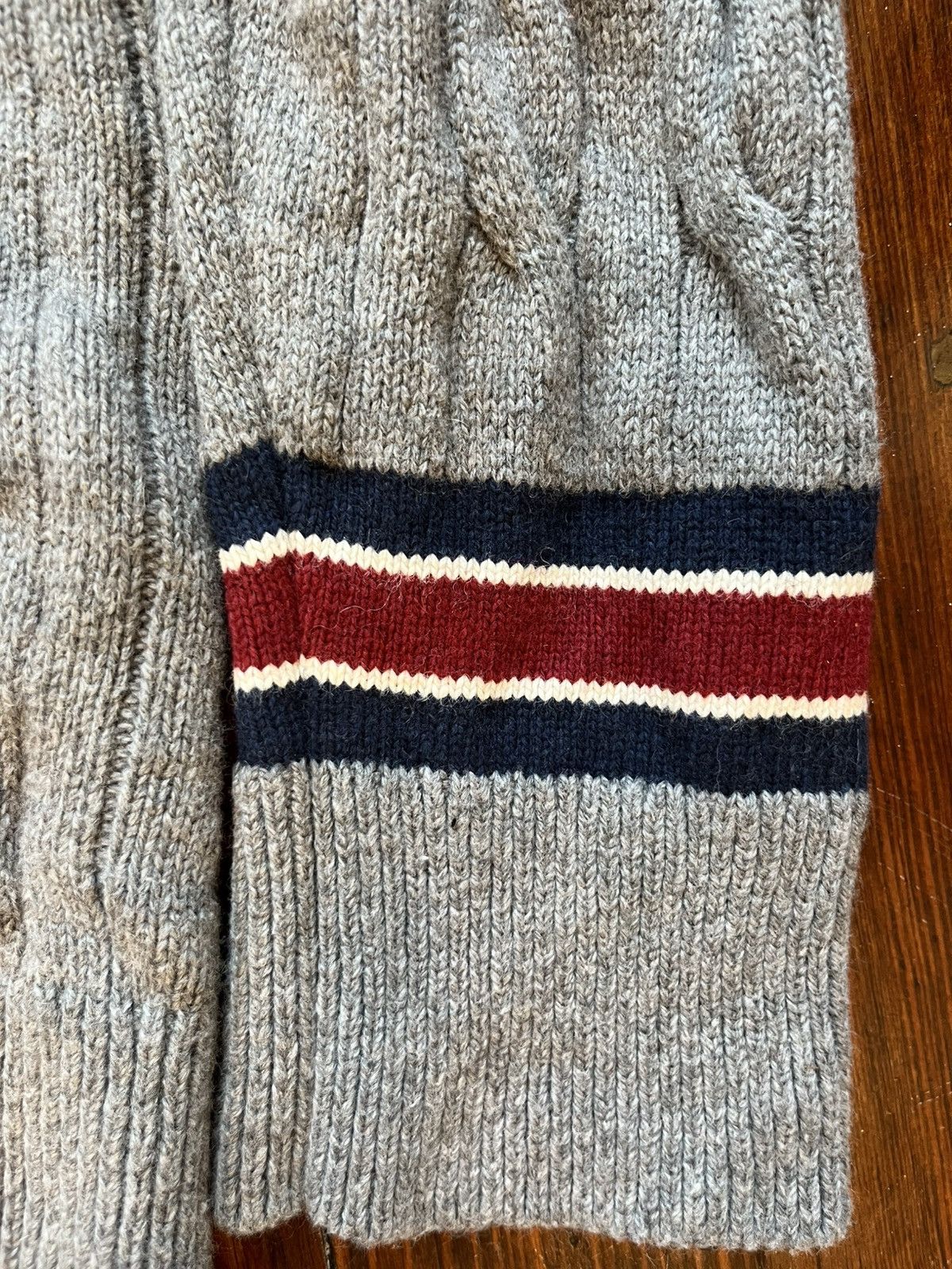 Tommy Hilfiger 90s Tommy Hilfiger Grey Wool Blend Fisherman Knit Sweater Size US XXL / EU 58 / 5 - 4 Thumbnail