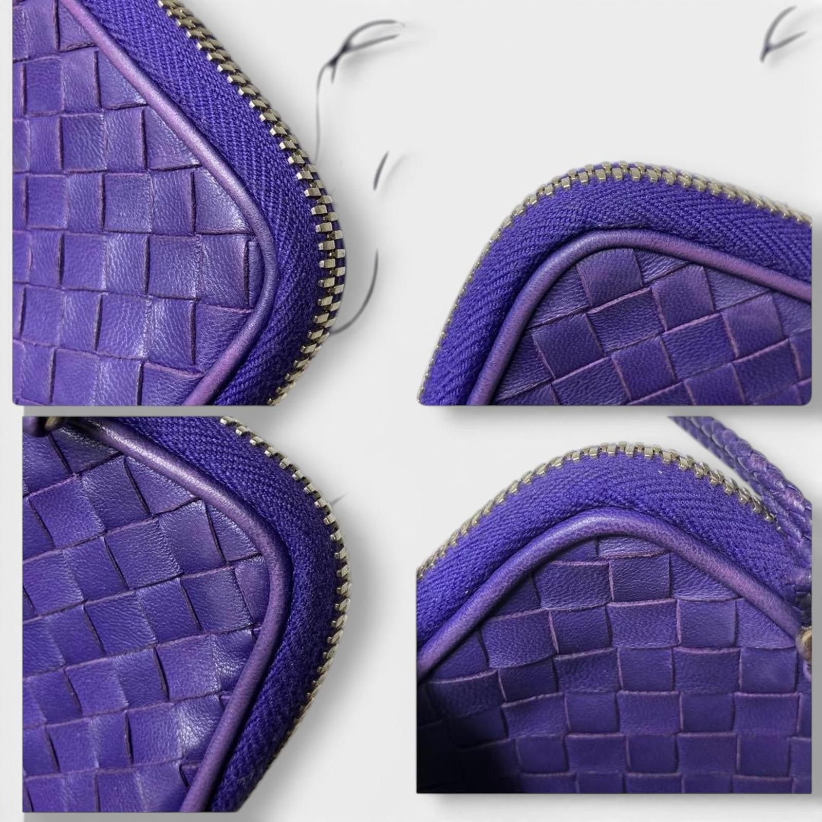 Bottega Veneta Bottega Veneta - Purple Leather Crossbody Bag Size ONE SIZE - 6 Thumbnail