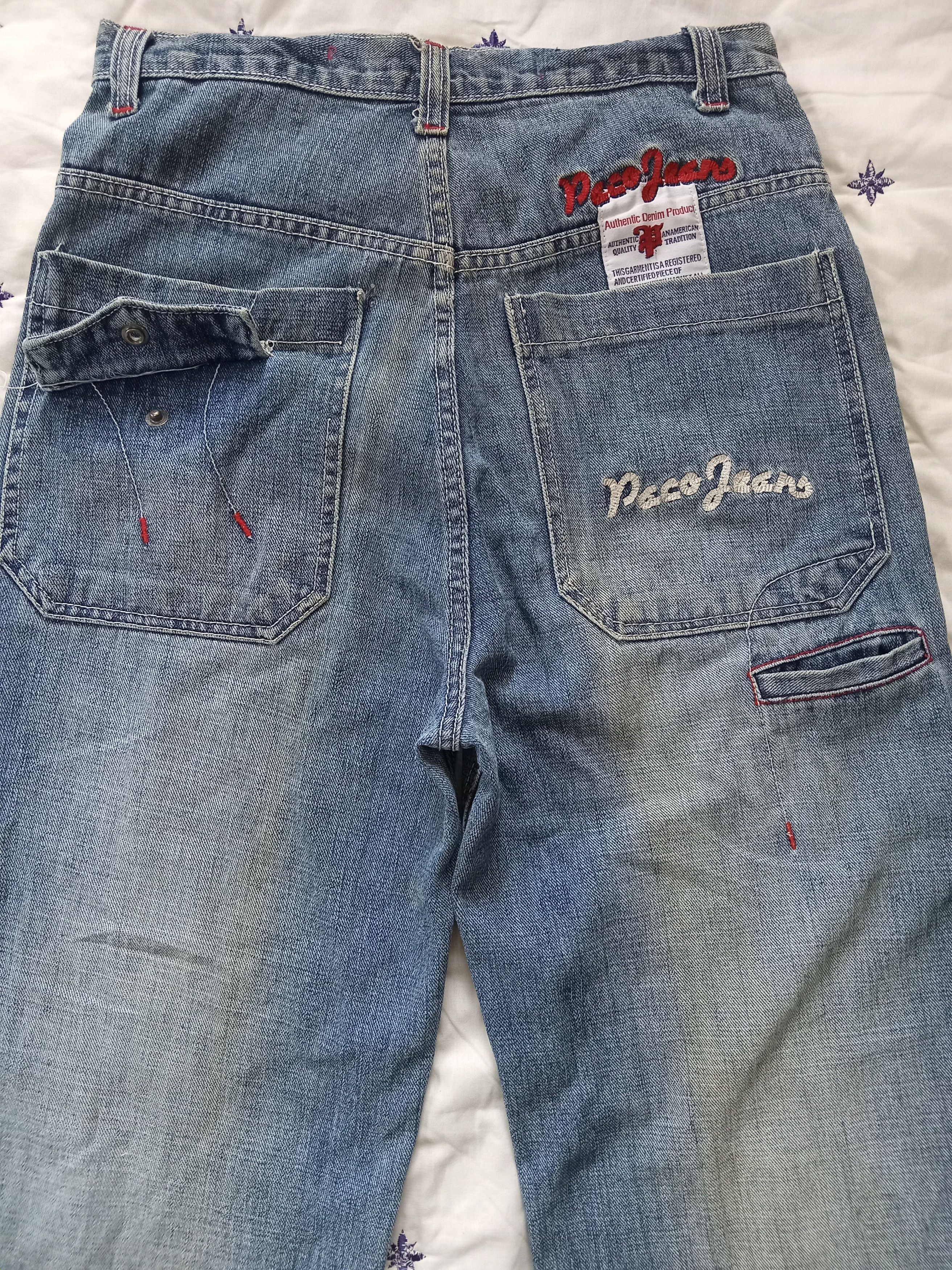 JNCO × Japanese Brand Vintage PACO Distressed Embroidered Baggy Jeans Size US 29 - 9 Thumbnail