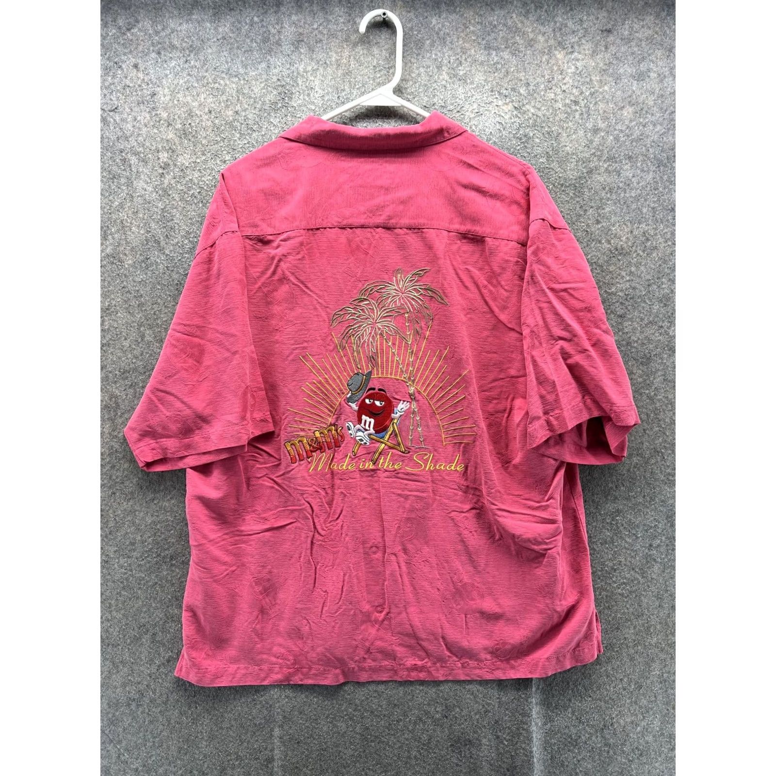 Vintage Eagle Dry Goods Shirt Mens Large Pink M&M's Hawaiian Camp Button Front Vintage Camp? Size US L / EU 52-54 / 3 - 2 Thumbnail