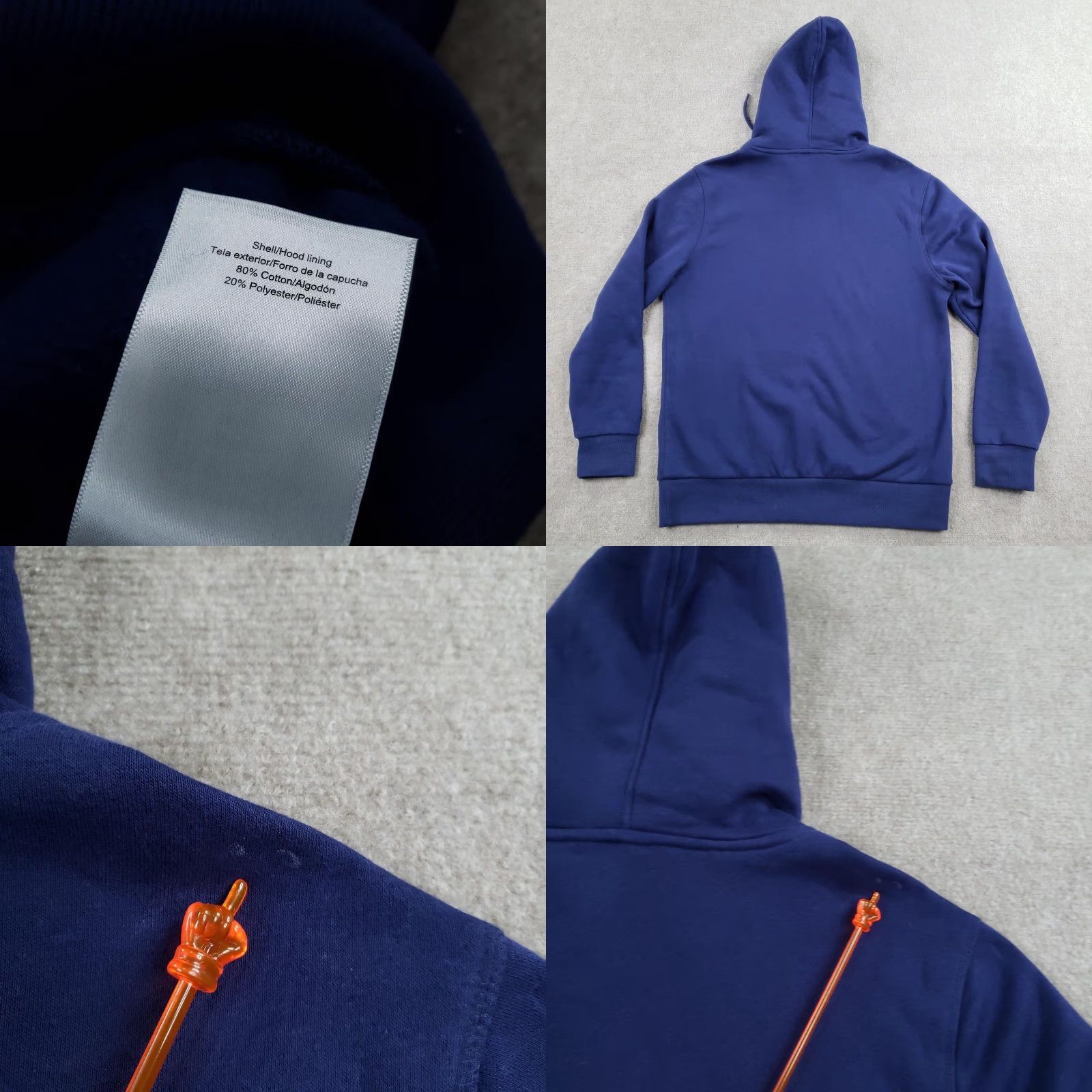 Hurley Hurley Hoodie Mens M Blue Hex Graphic Fleece Pullover Kangaroo Pocket Size US M / EU 48-50 / 2 - 8 Thumbnail