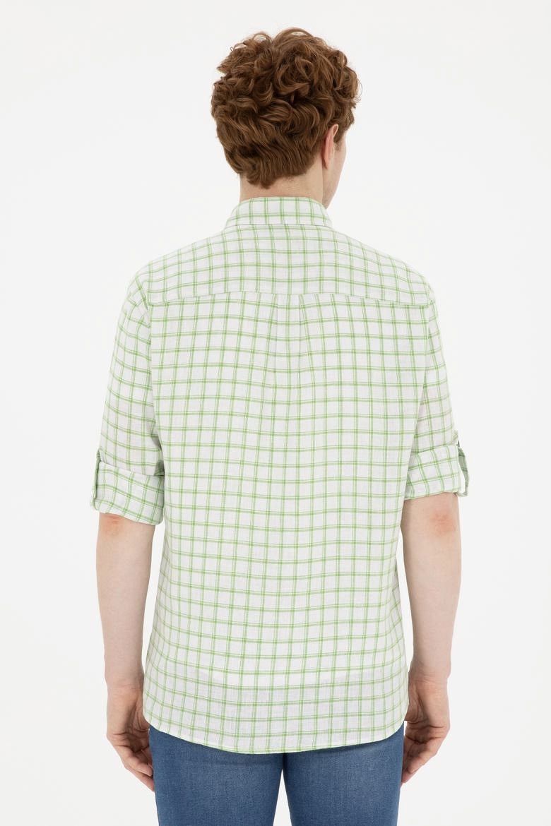 Designer × U.S. Polo Assn. U.S. Polo Assn Yarn Count Mens Checkered Button Down Shirt Size US L / EU 52-54 / 3 - 3 Thumbnail