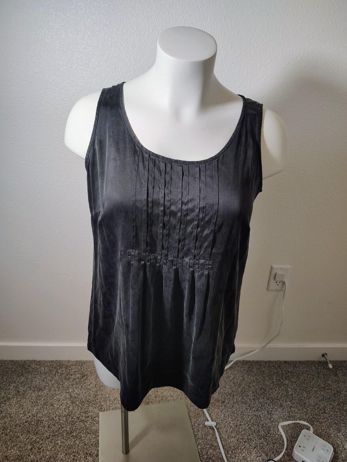 Eileen Fisher Eileen Fisher Woman Blouse Silk Black Sz XL 100% Silk Sleeve Size XL / US 12-14 / IT 48-50 - 1 Thumbnail