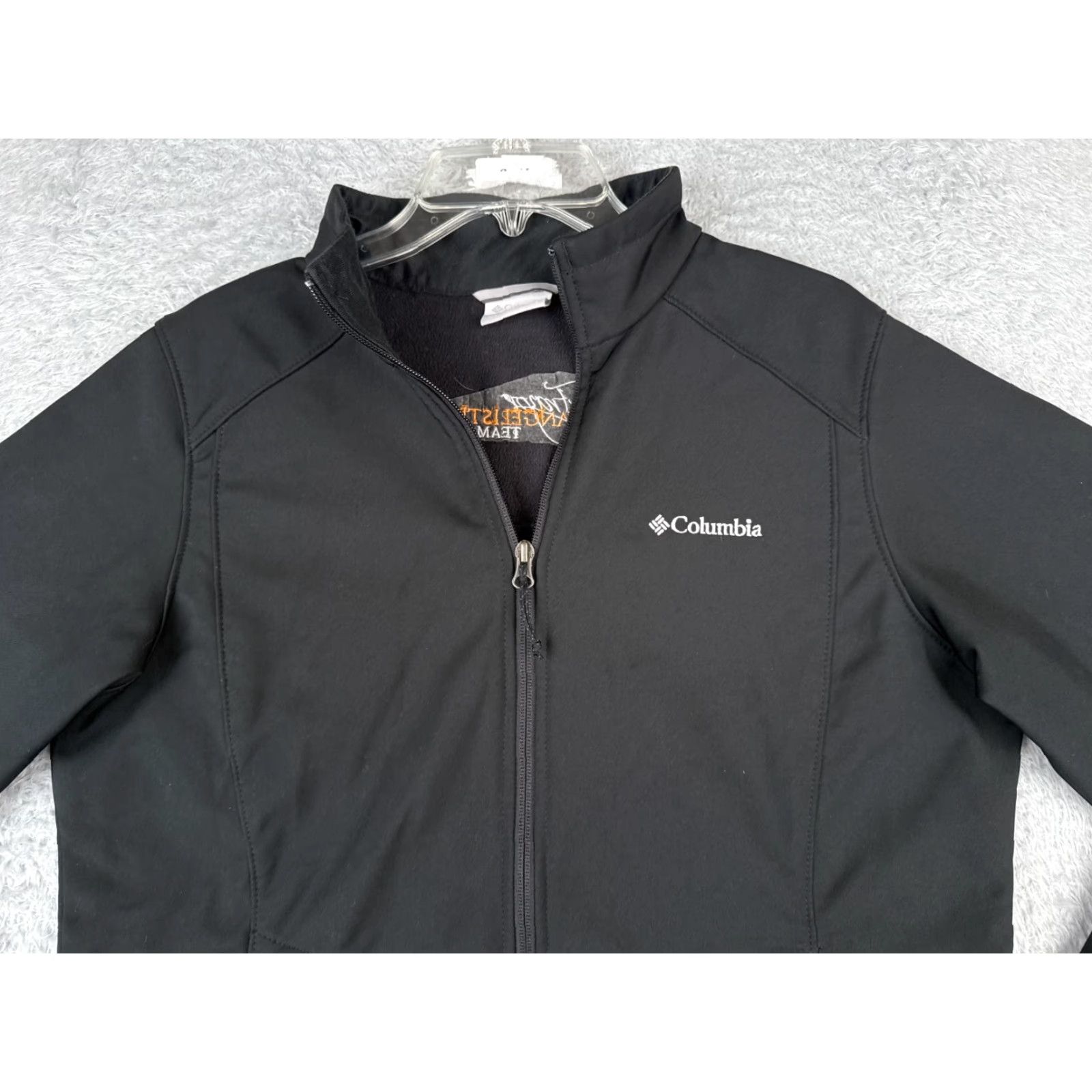Vintage Columbia Jacket Womens Large Black Full Zip Shoftshell Christian Religious Size L / US 10 / IT 46 - 4 Thumbnail