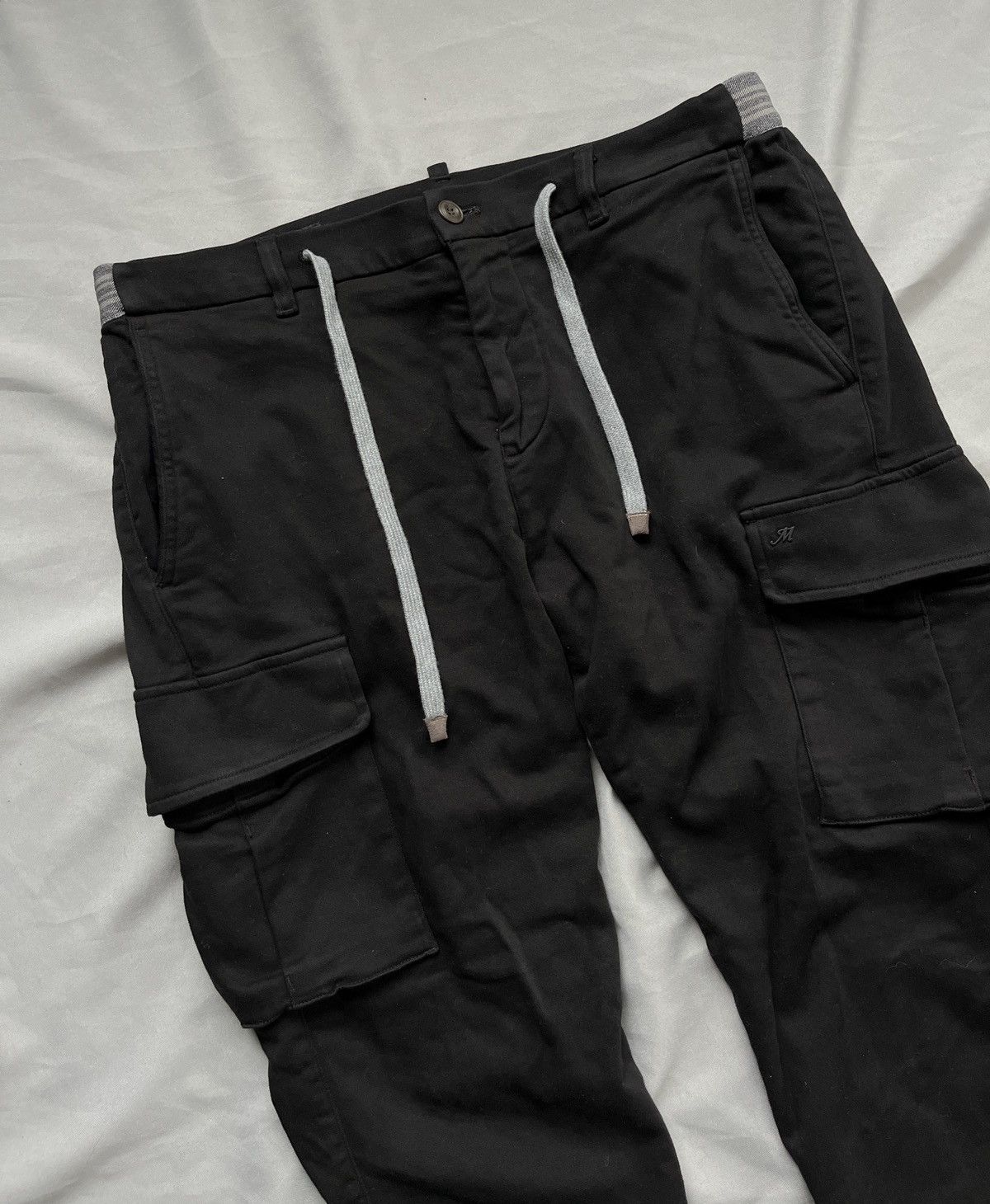 Mason's Mason's Chile Golf Cotton Jersey Carrot Cargo Black Pants Size US 34 / EU 50 - 3 Thumbnail