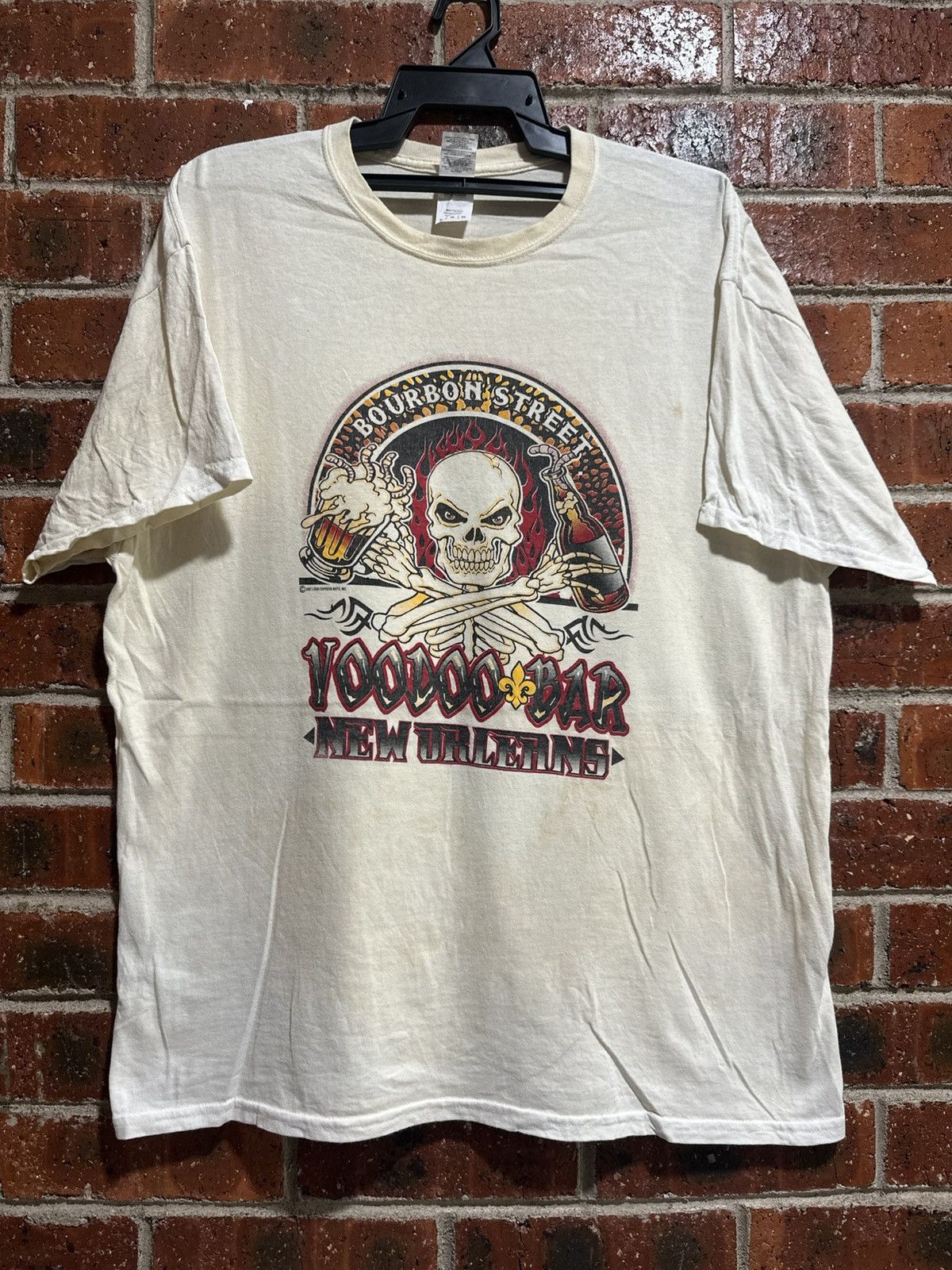 Sears Thrashed Vintage Voodoo Bar New Orleans Faded Tee Size US XL / EU 56 / 4 - 1 Thumbnail