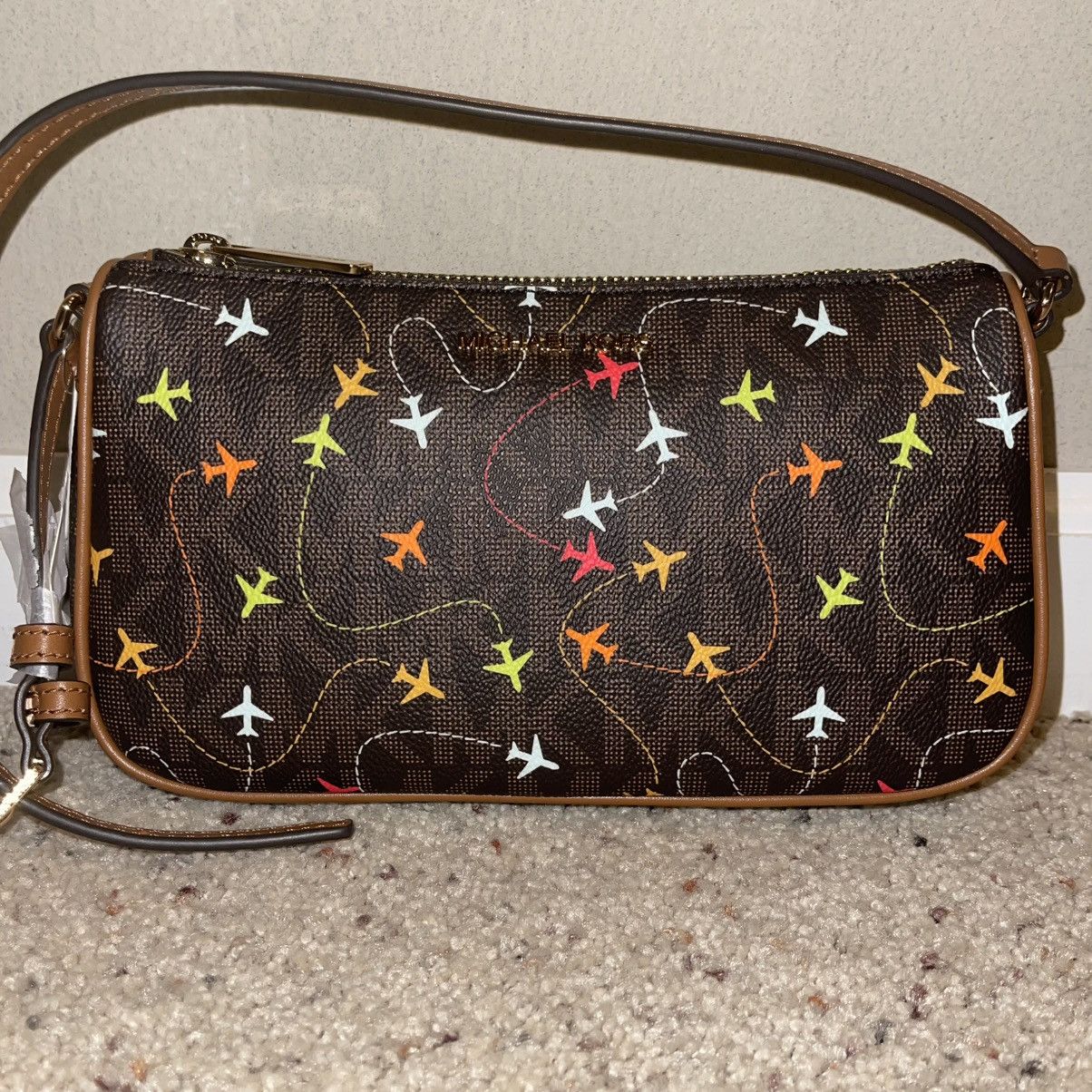 Michael Kors Michael Kors JET SET Medium Pouchette ‘Brown’ - BRAND NEW Size ONE SIZE - 2 Thumbnail