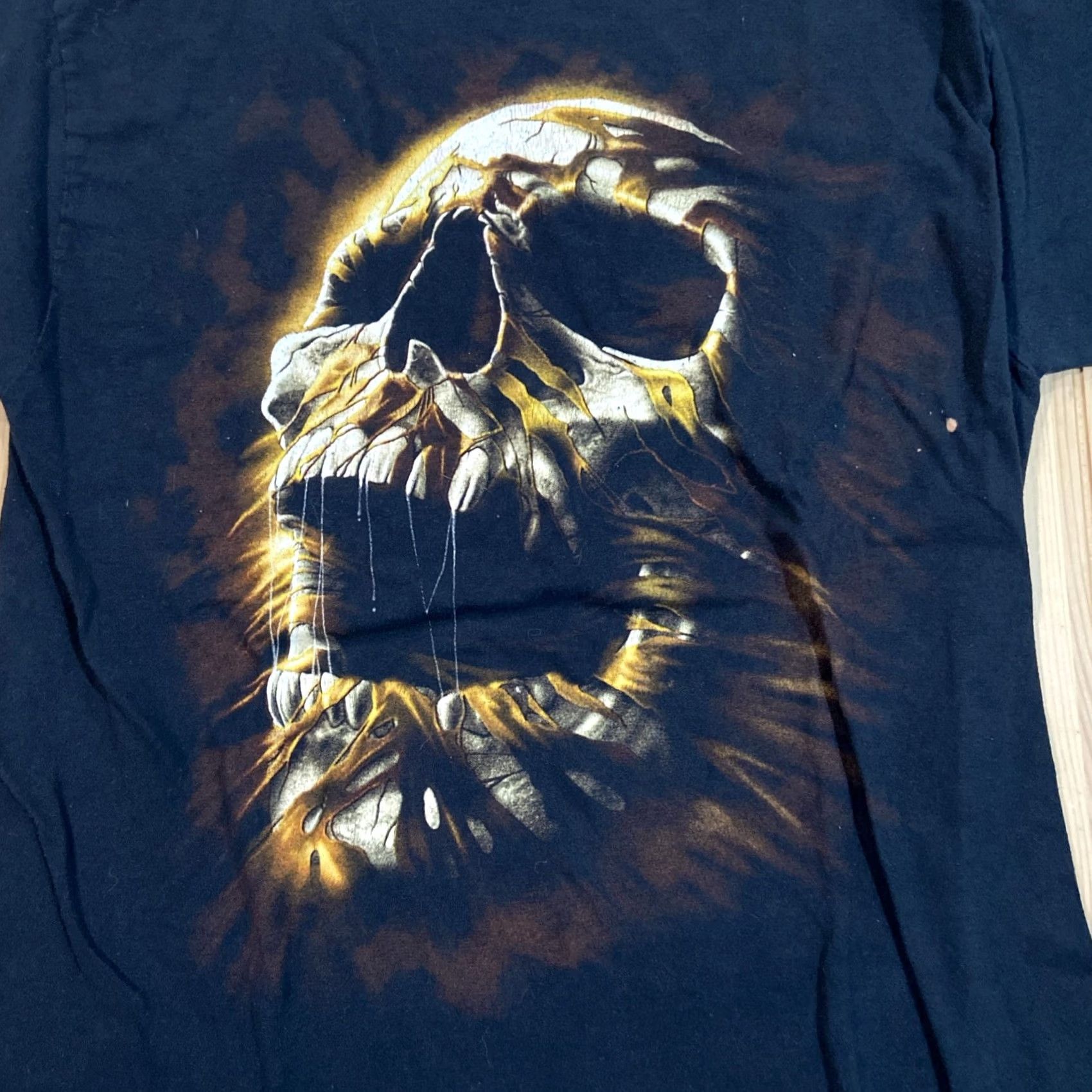 Vintage VINTAGE American Vintage T-Shirt Skull Mummy Y2K Black Size M Short Sleeve Crew Neck Men Skate Rock 90s Hip Hop Album USA 2000s Size US M / EU 48-50 / 2 - 2 Thumbnail