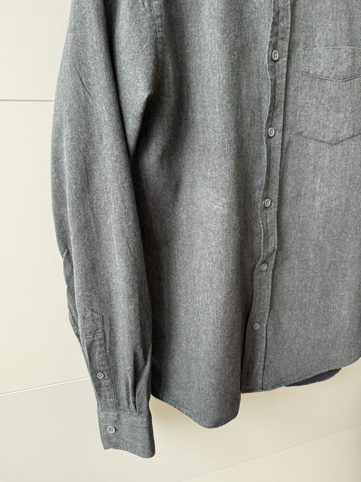 Acne Studios [48] Isherwood Melton Shirt in Carbon Grey (AW17) Size US M / EU 48-50 / 2 - 2 Thumbnail