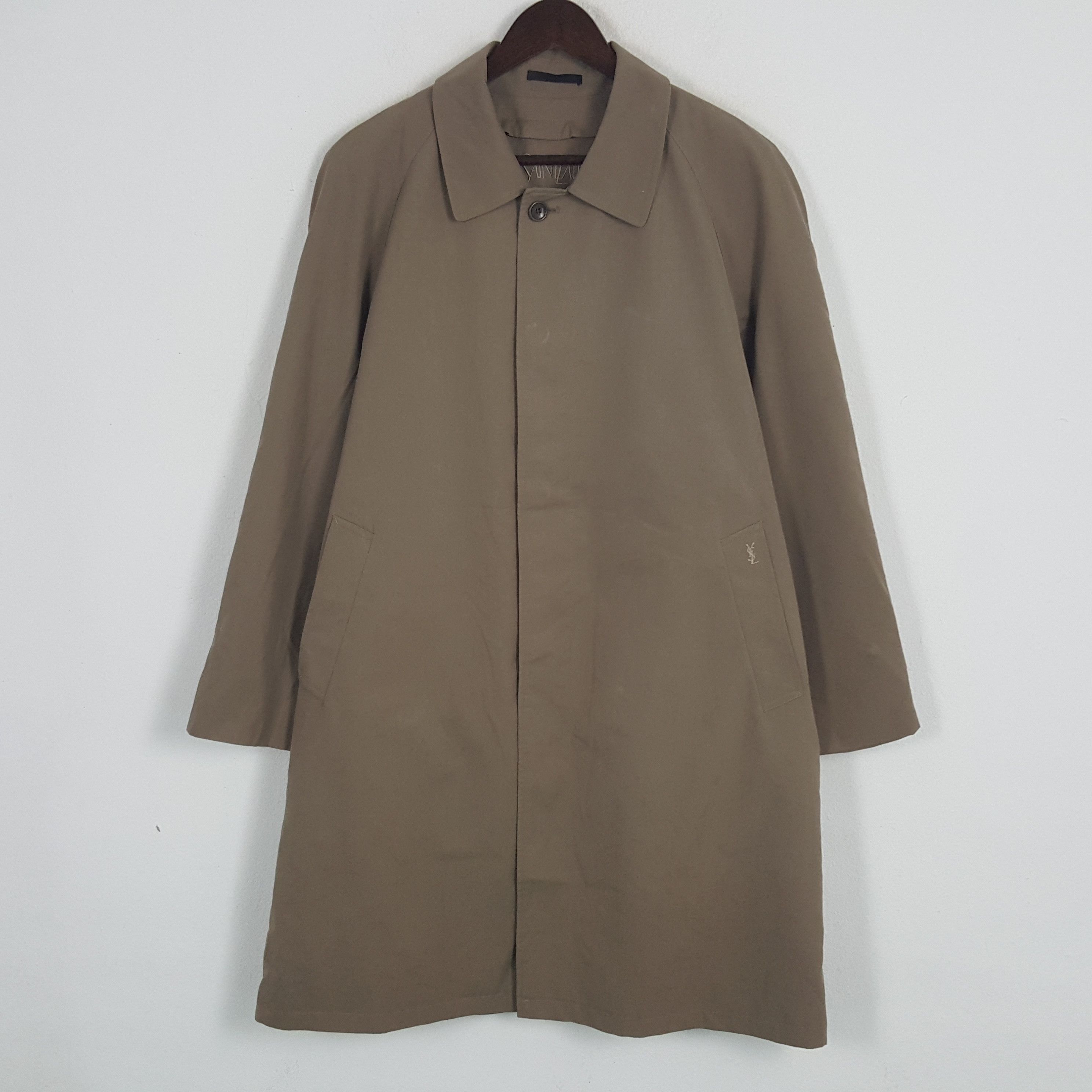 Vintage × Yves Saint Laurent Vintage Yves Saint Laurent Trench Coat Jacket Size US L / EU 52-54 / 3 - 1 Thumbnail