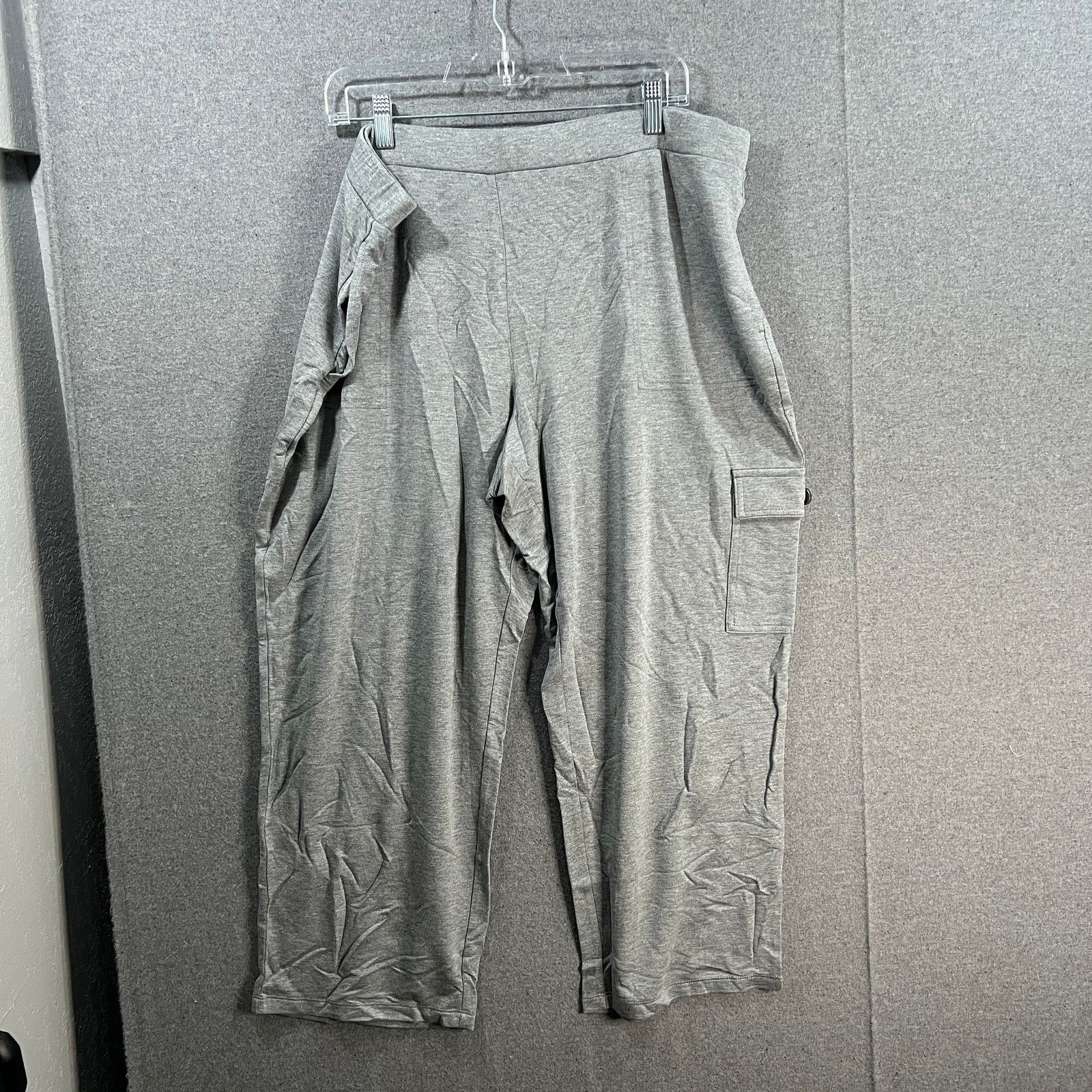 Other Susan Graver Weekend Regular Jersey Knit Crop Cargo Pants H Size 38" / US 16 / IT 52 - 2 Thumbnail
