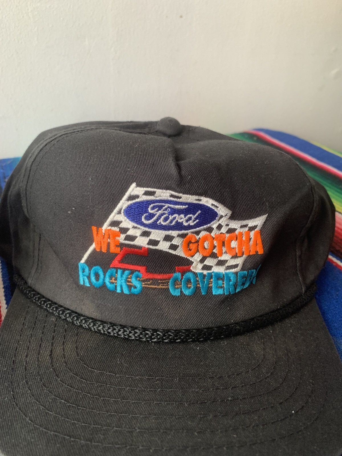 Japanese Brand Vintage 90s Ford Racing NASCAR Embroidered Hat Size ONE SIZE - 3 Thumbnail
