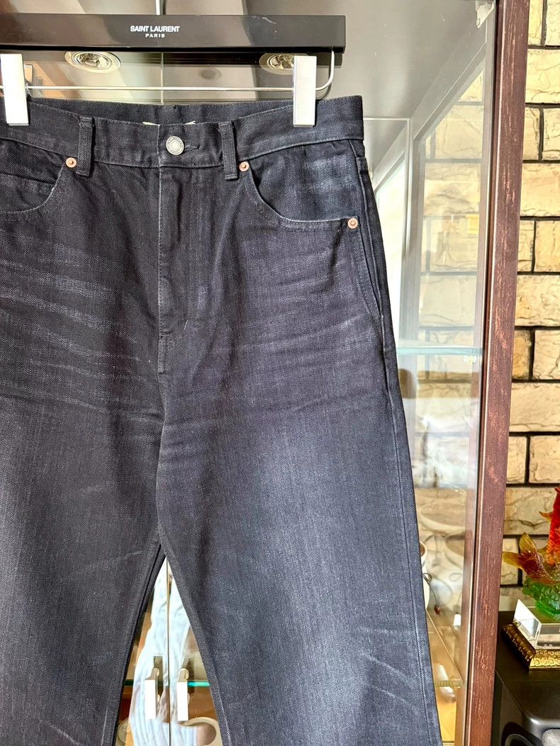 Saint Laurent Paris Saint laurent paris 23ss smoky black cat whisker wash strai Size US 30 / EU 46 - 2 Thumbnail