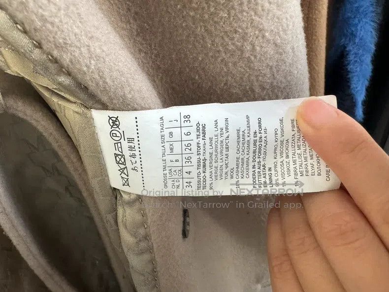 Max Mara Max Mara Classic Beige Wool Coat Size XS / US 0-2 / IT 36-38 - 7 Thumbnail