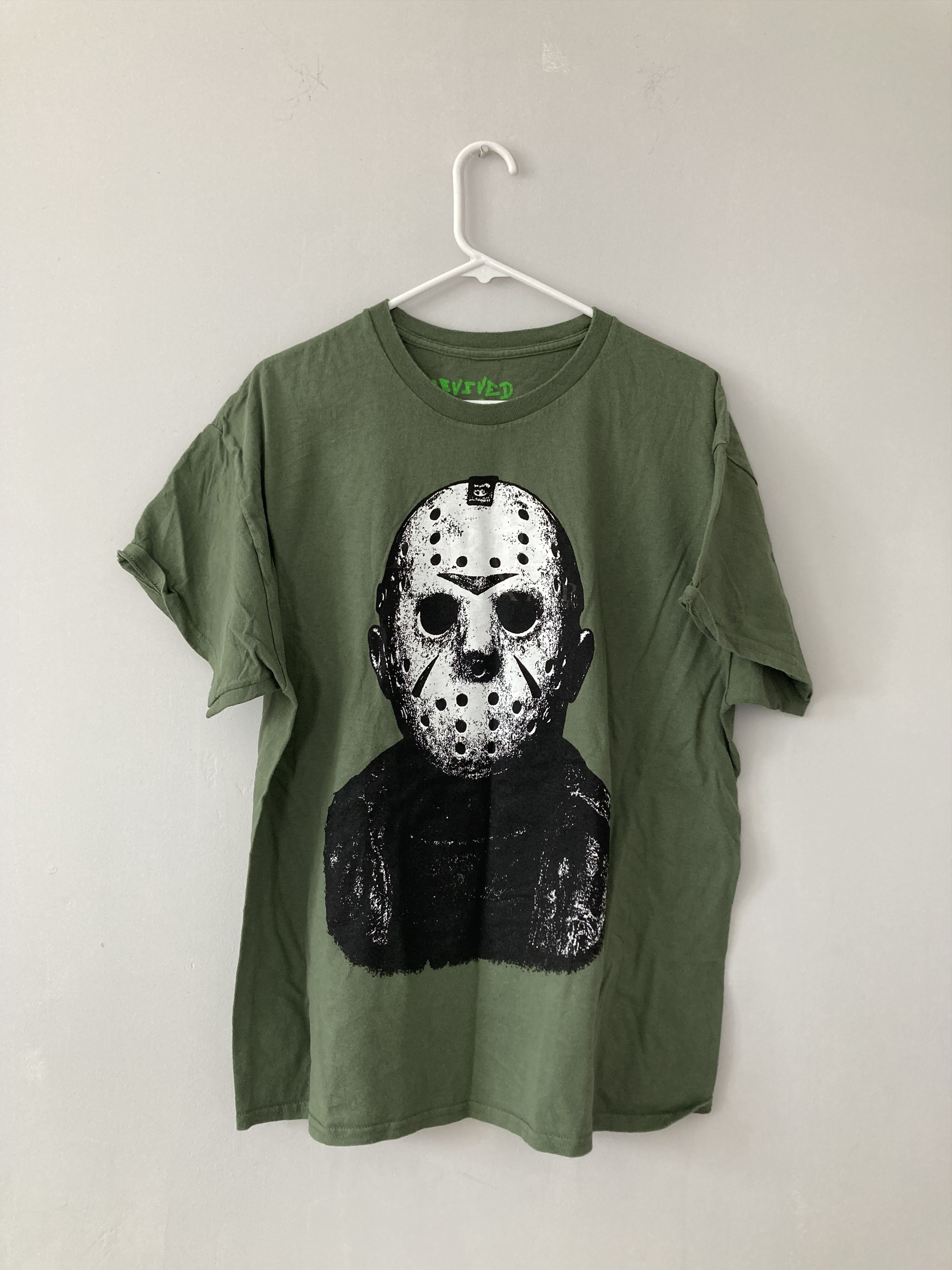 Asspizza X 730 Jason Voorhees Green T-Shirt Friday the 13th