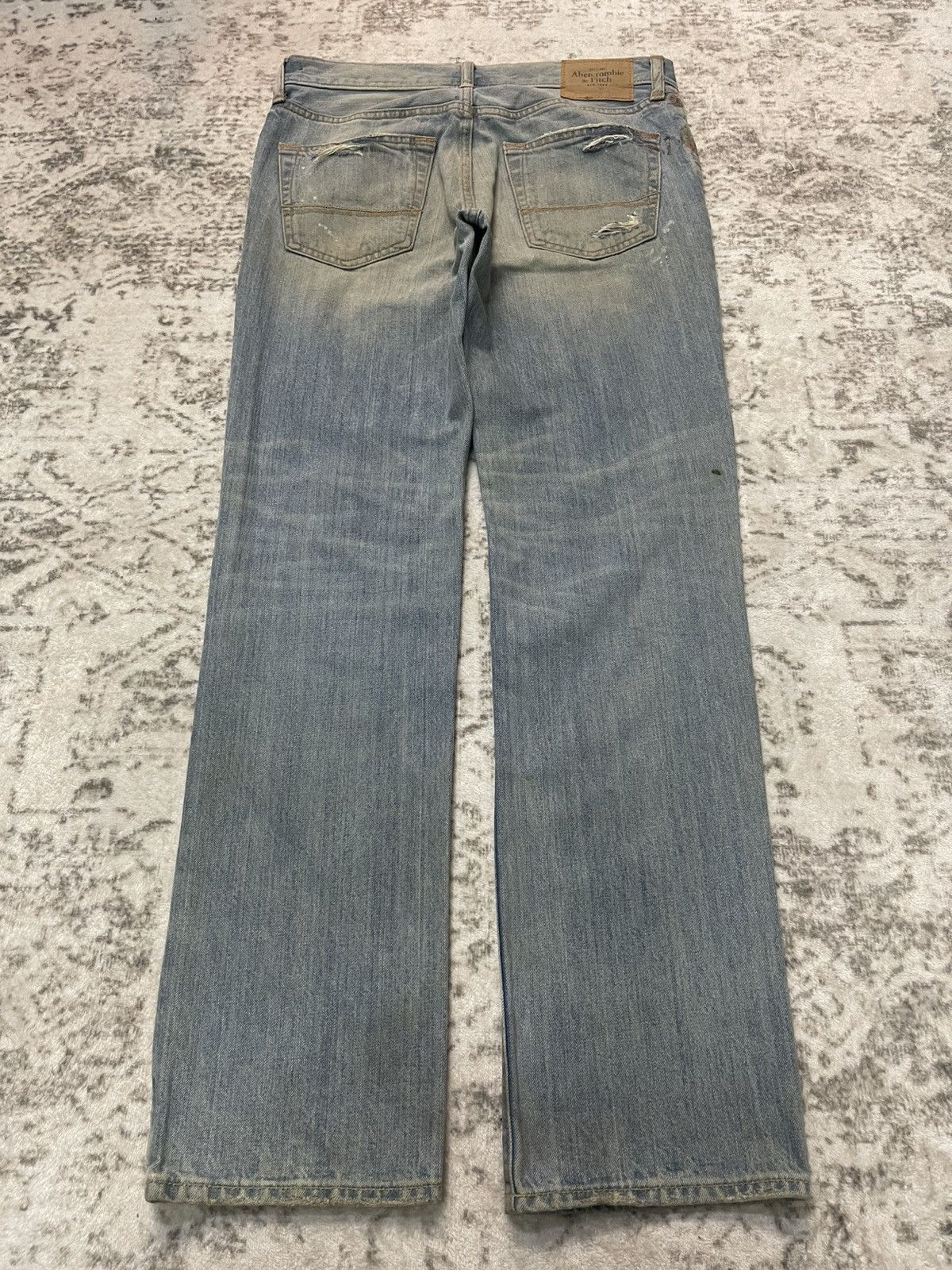 Abercrombie & Fitch Vintage Abercrombie & Fitch Distressed Straight Jeans Size US 30 / EU 46 - 2 Thumbnail