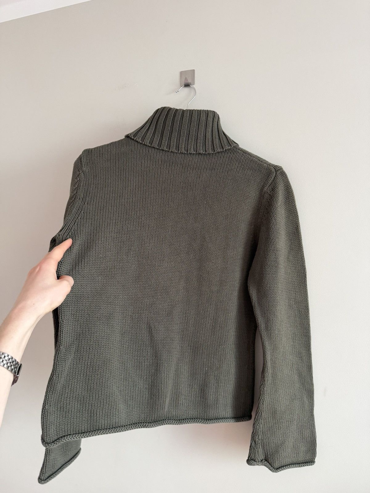 Vintage Esprit Knit Turtleneck Sweater Chunky Cropped Size M / US 6-8 / IT 42-44 - 6 Thumbnail