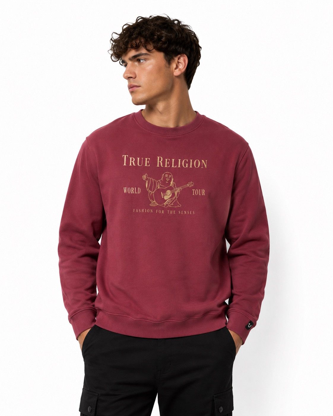 True Religion True Religion Buddha Sweatshirt Pink Big Logo Size XL Size US XL / EU 56 / 4 - 1 Thumbnail