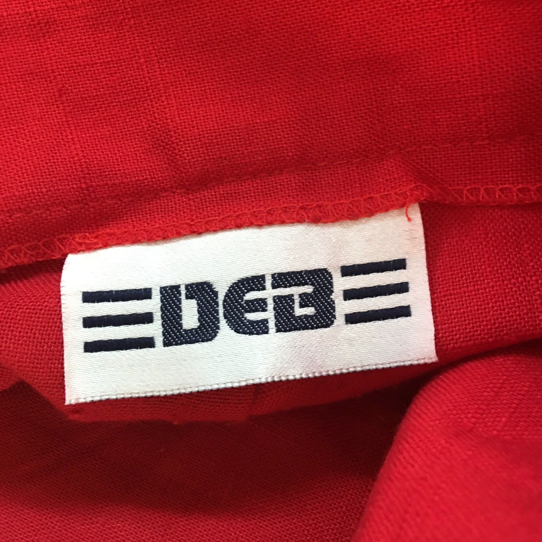 Vintage VINTAGE Deb Skirt Adult Size 30 Red A-Line Knee Length Pleated Button 1970s Womens Size 32" / US 10 / IT 46 - 5 Thumbnail