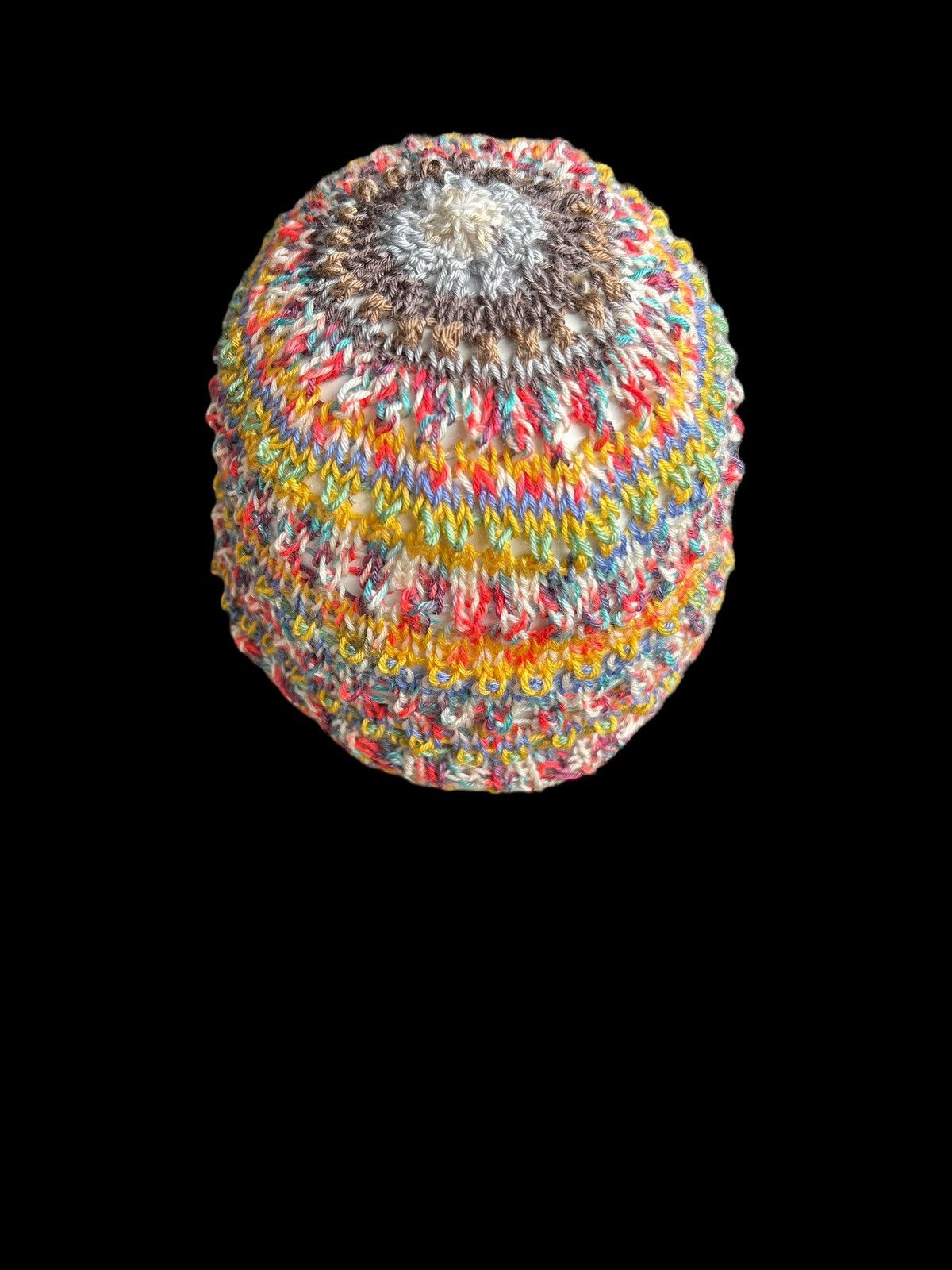 Japanese Brand × Kapital × Vintage Hippies Style Crochet knitted Handmade Beanie Hats Size ONE SIZE - 3 Thumbnail