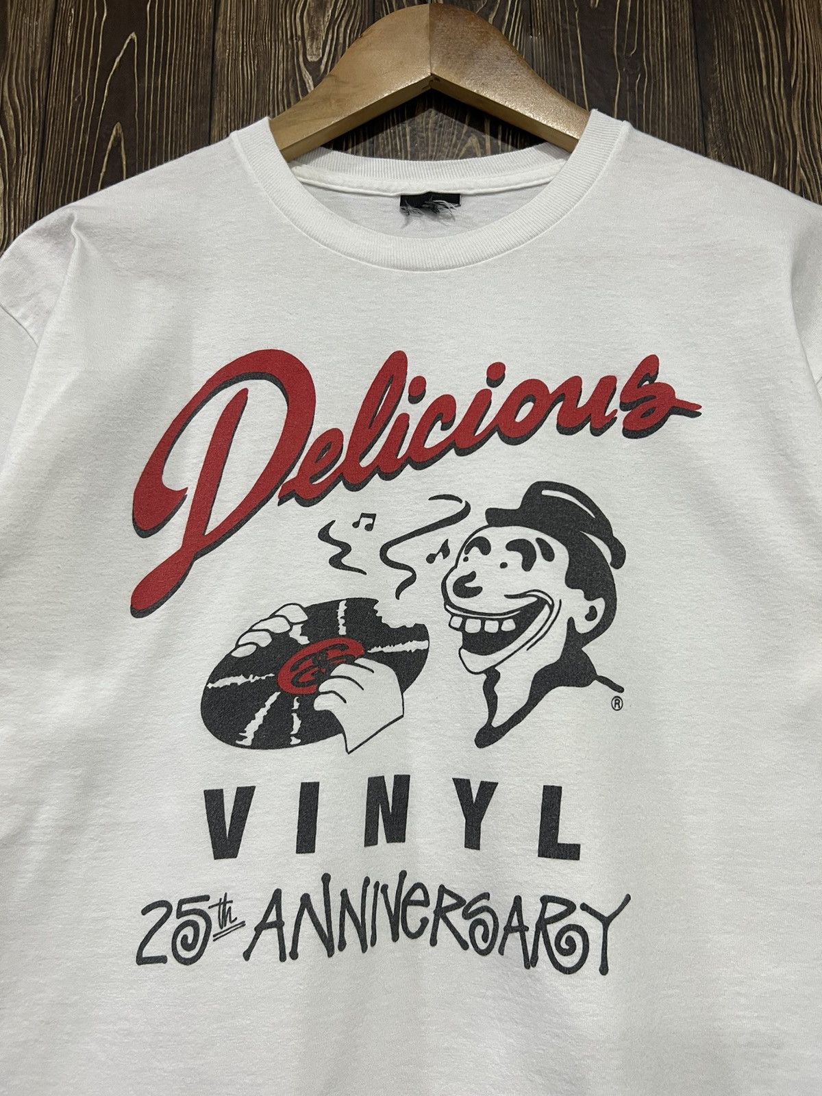 Stussy × Vintage Vintage Stussy Vinyl 25th Anniversary Tshirt Size US M / EU 48-50 / 2 - 2 Thumbnail